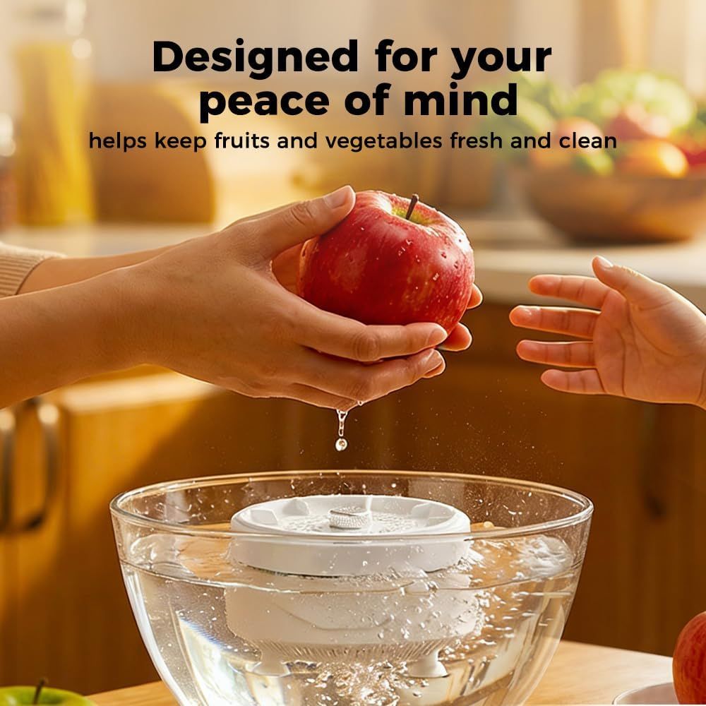 Fruit and Vegetable Washing Machine, 2026 Upgraded Fruit Cleaner Device Waterproof Fruit and Vegetable Purifier Clean Produce with Titanium Electrolysis Purification for Home Kitchen (1) - Image 5