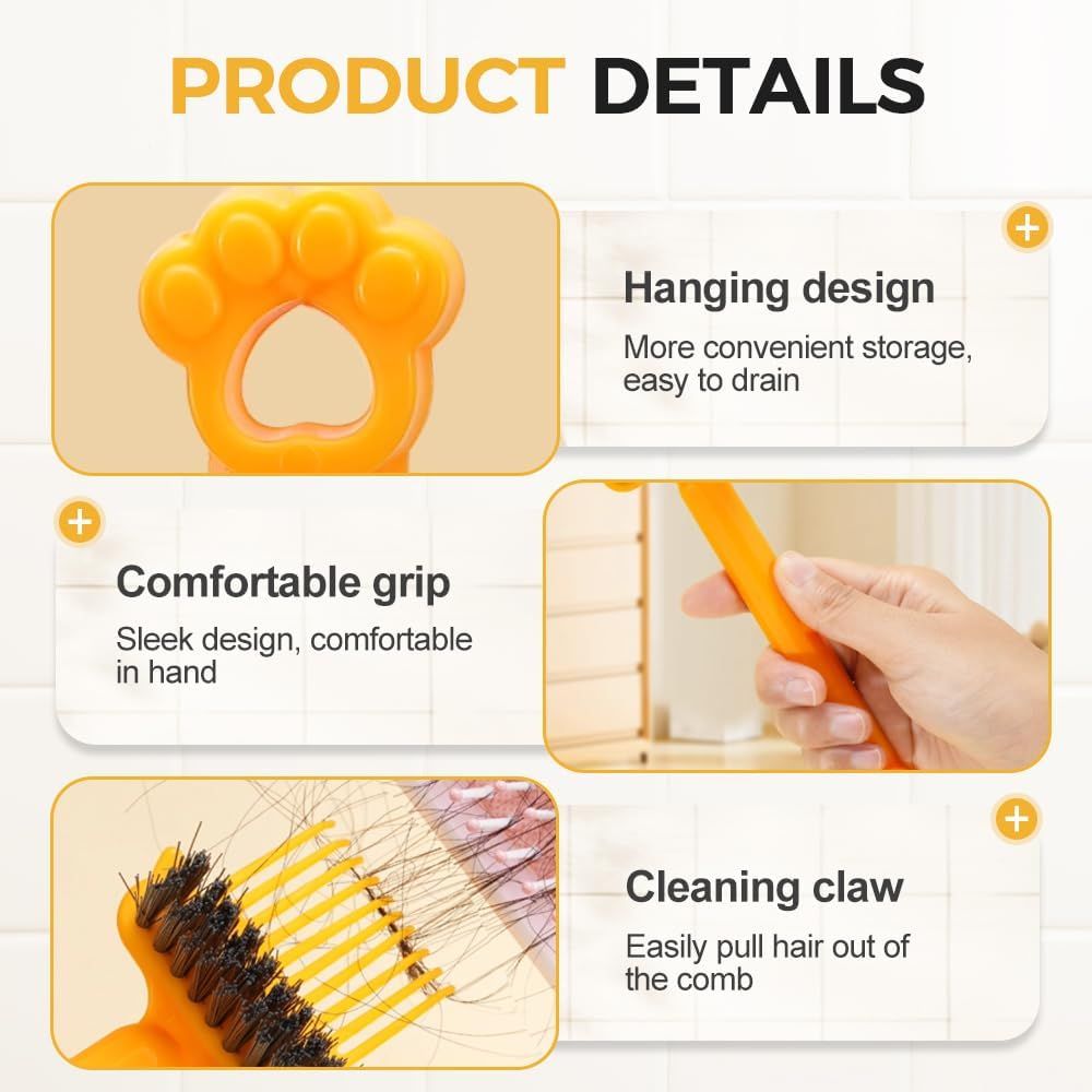 2-in-1 Hair Brush Cleaner Tool, Effortlessly Removes Hair & Dust from Combs, Mini Cleaning Rake with Pick & Bristles for Home and Salon Use (Green) - Image 5