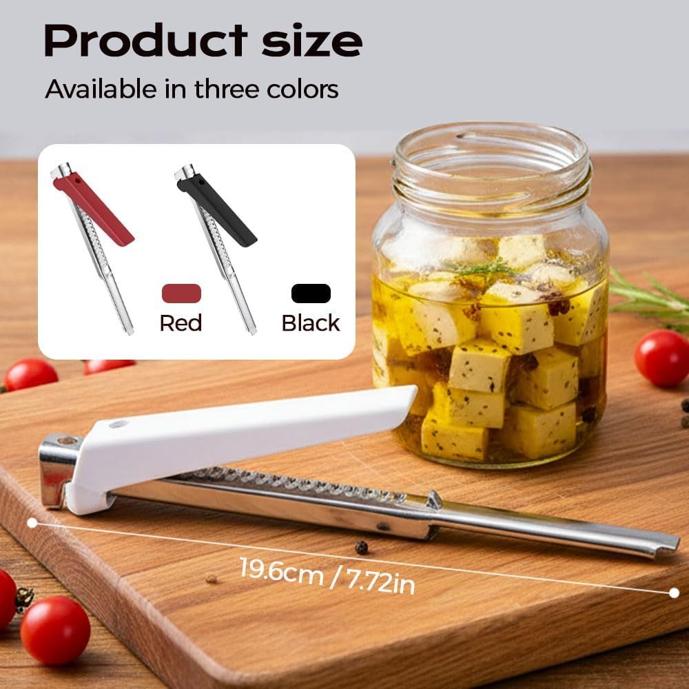 Adjustable Jar Opener for Weak Hands & Seniors - Stainless Steel Can Opener with Comfort Grip, Multifunctional Bottle & Lid Opener for Kitchen, Arthritis Friendly (red) - Image 2