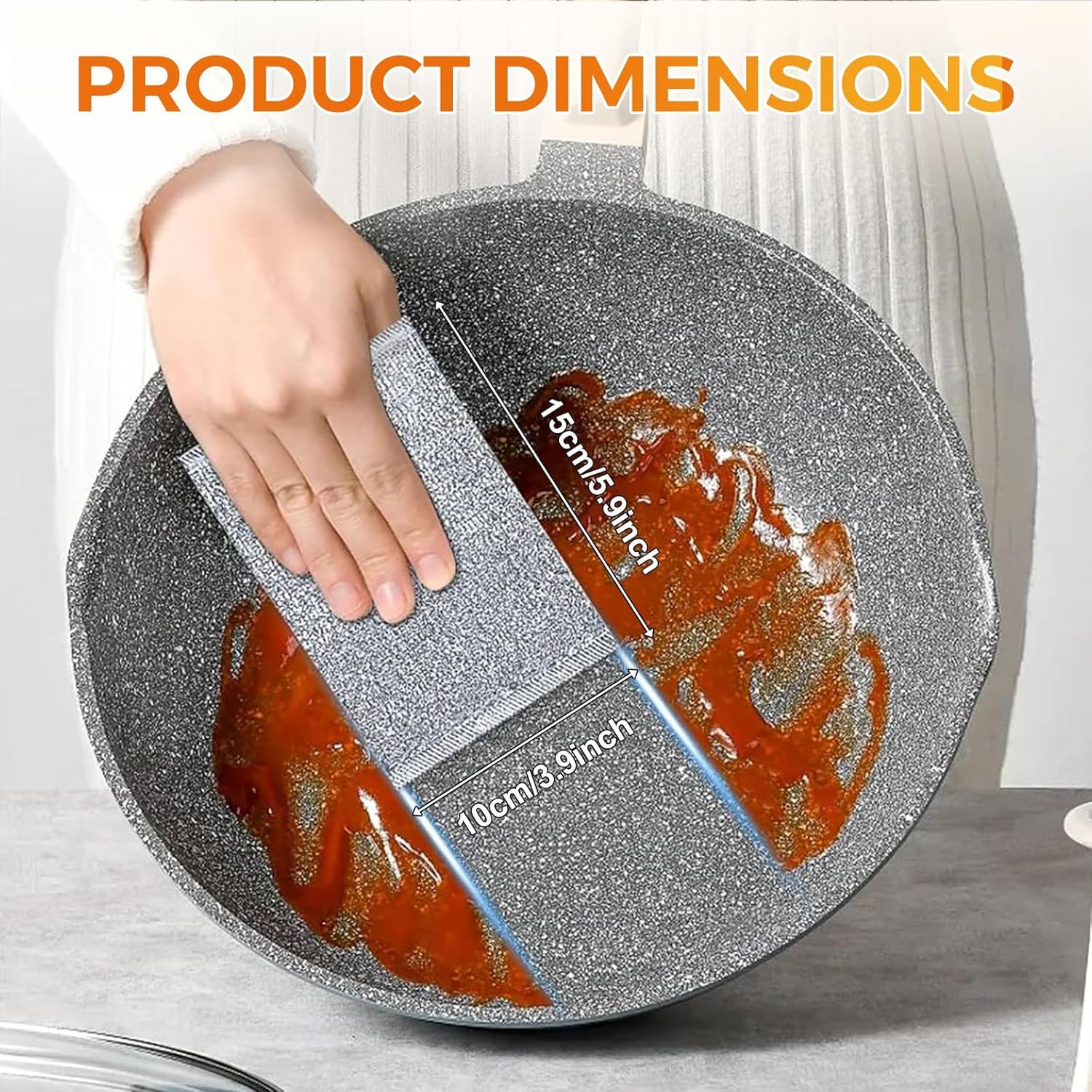 Multipurpose Wire Dishwashing Rag, Non-Scratch Wire Dishcloth for Wet & Dry Use - Reusable Metal Scrubbing Pad for Dishes & Sinks, All-Purpose Kitchen Sponge Cloth (2025 New) (3) - Image 3