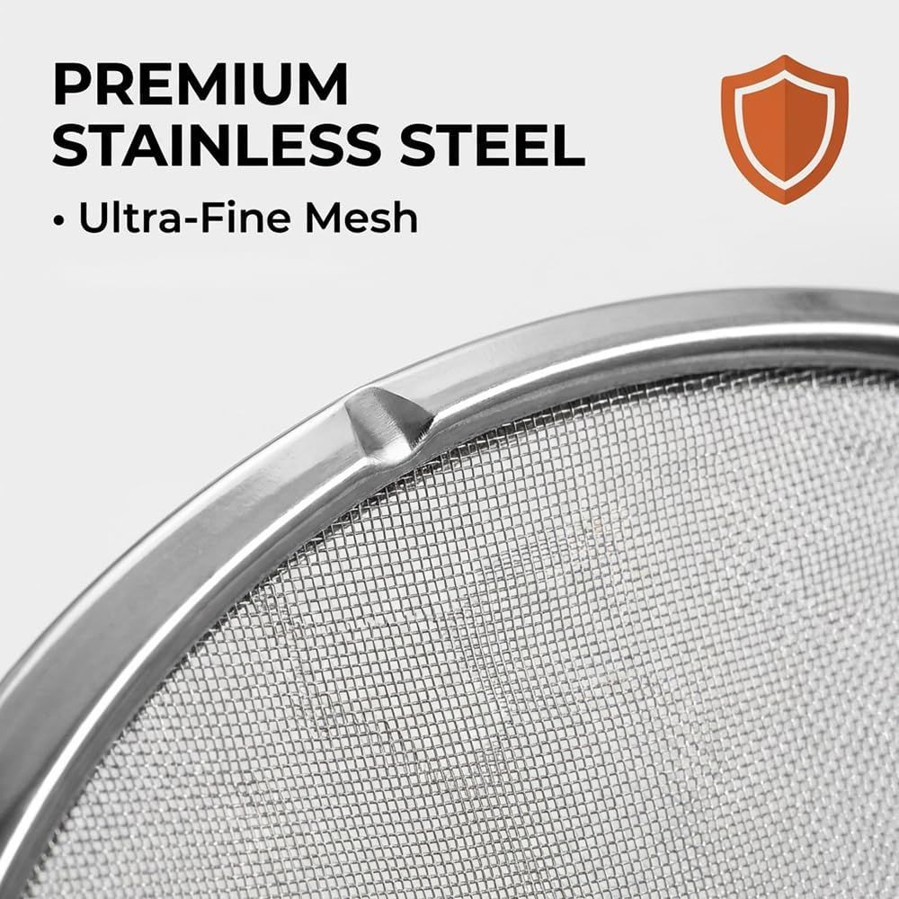 Stainless Steel Grease Splatter Guard, 11-Inch Fine Mesh Cover with Adjustable Comfort Grip Handle, Oil Splash Screen for Frying Pan, Cooking Pots, Skillet (1) - Image 6