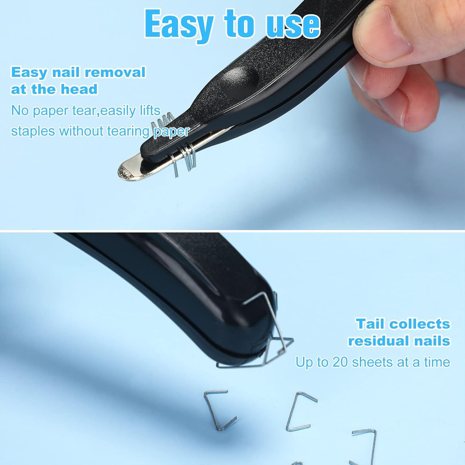 24 Pcs Magnetic Staple Remover Bulk Staple Remover Puller Removing Pen Operation Christmas Tool Gifts Rubberized Office School Gift(Candy Color) - Image 3