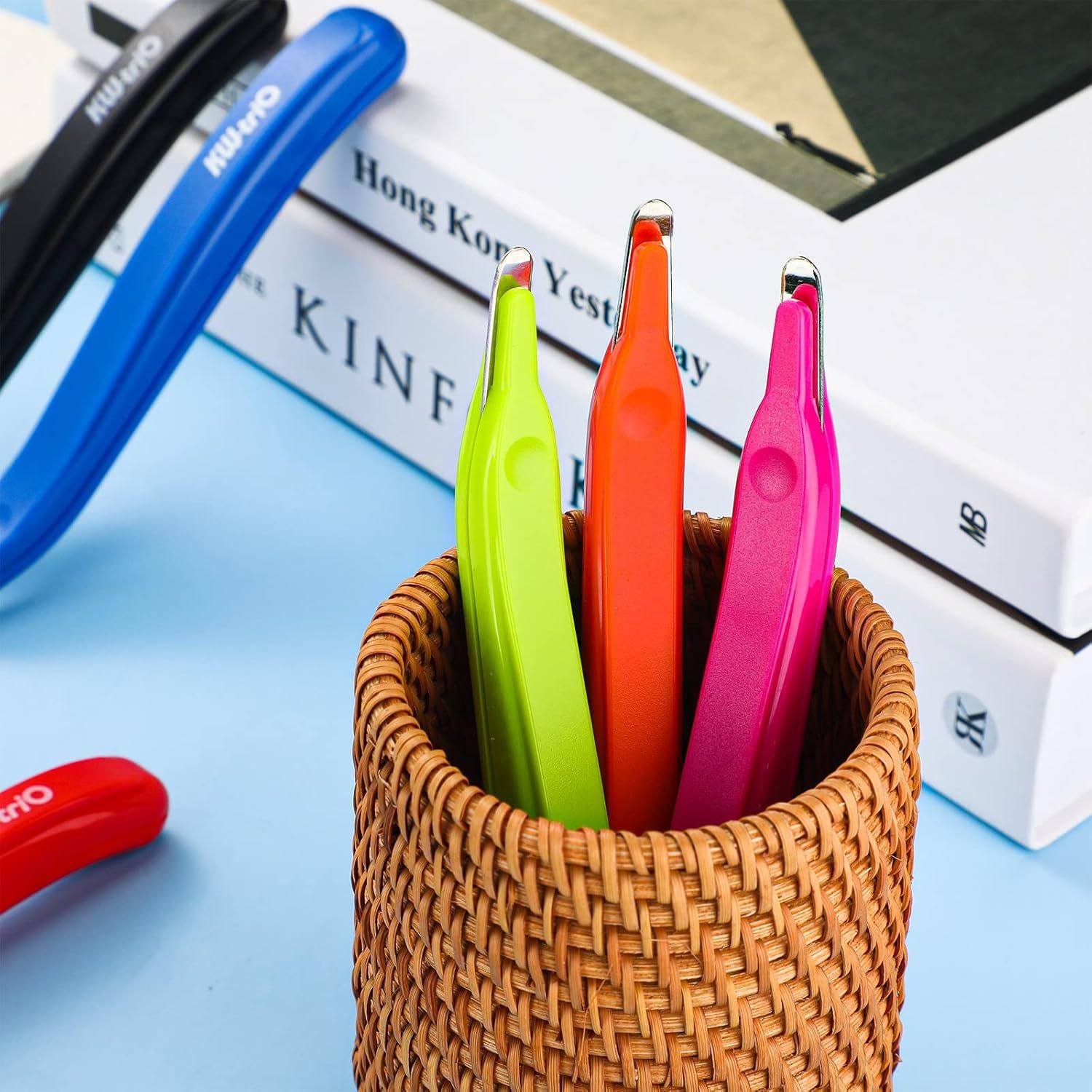 24 Pcs Magnetic Staple Remover Bulk Staple Remover Puller Removing Pen Operation Christmas Tool Gifts Rubberized Office School Gift(Candy Color) - Image 5