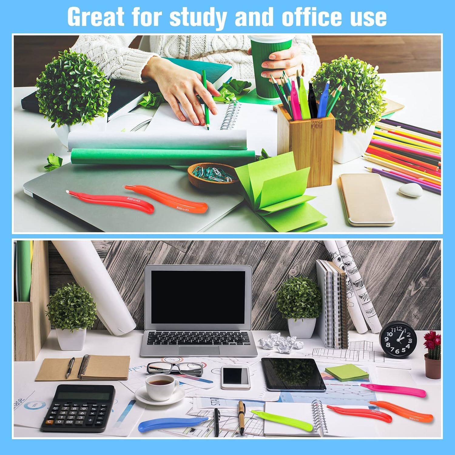 24 Pcs Magnetic Staple Remover Bulk Staple Remover Puller Removing Pen Operation Christmas Tool Gifts Rubberized Office School Gift(Candy Color) - Image 6