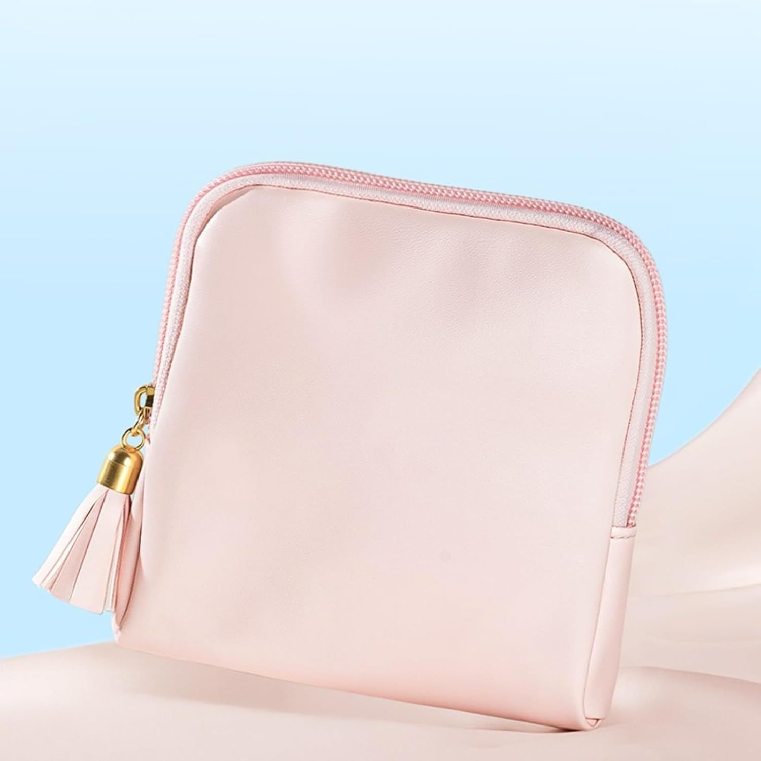 Leather Jewelry Organizer Pouch with Compartments, Travel Jewelry Case Portable Small Box for Necklace Bracelet Earring (Beige) - Image 7