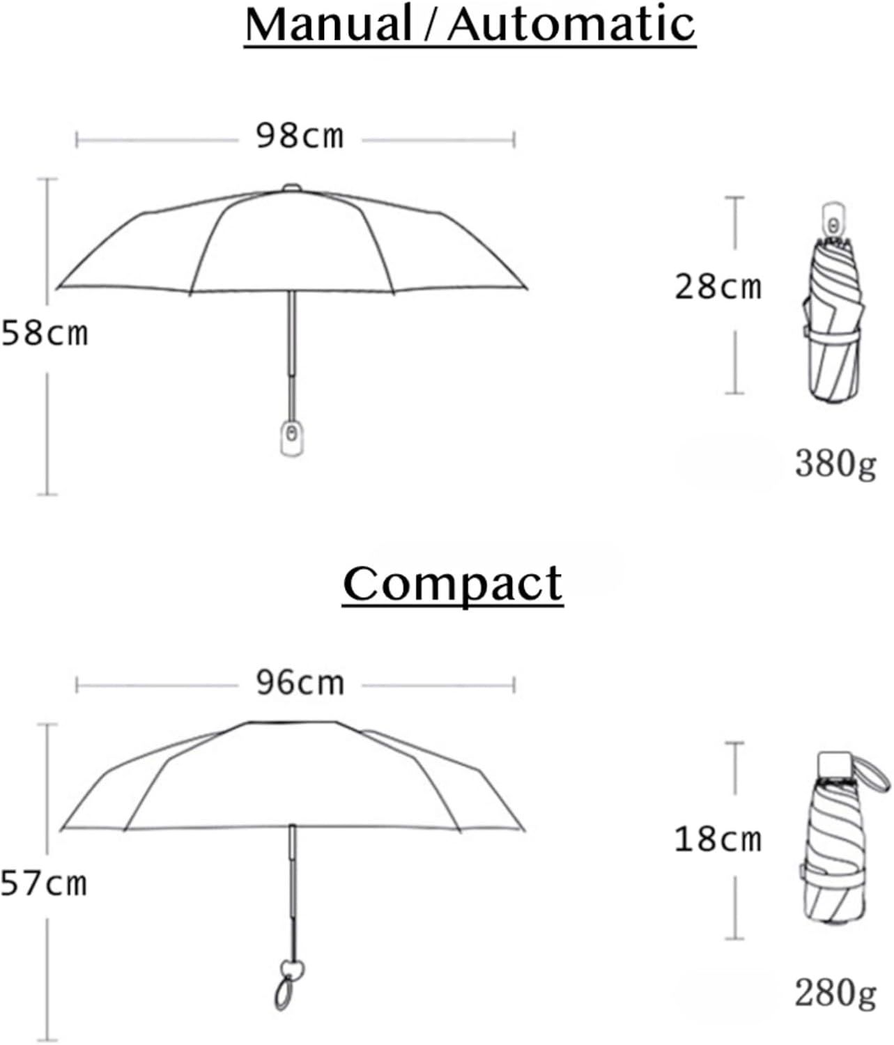 Cheesy Beige Rain & Shine Auto/Manual Foldable Umbrella for UPF 50+ UV Protection, Stylish Sun Parasol with Black Coating - Image 3