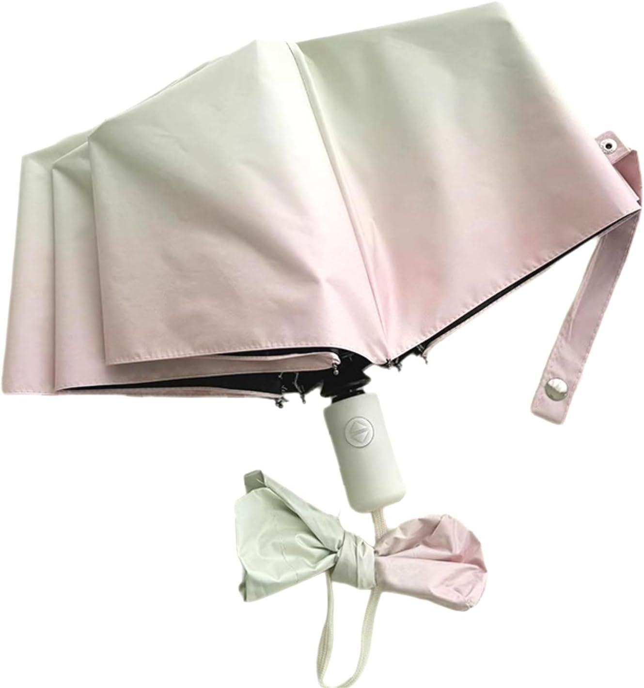 Ombré Auto Open Rain & Sun UPF 50+ UV Protection Umbrella, Portable Travel Folding Umbrella with Cover Bag - Image 1