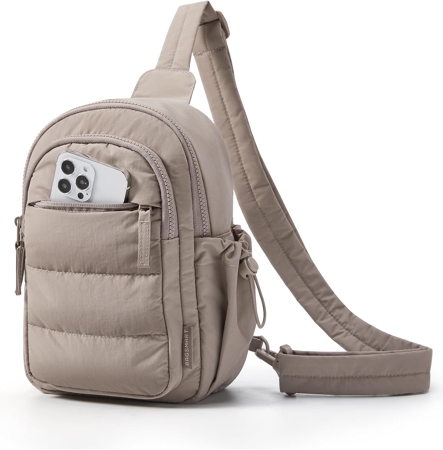 Small Sling Bag for Women, Puffer Crossbody Bag Purses Hobo Handbag Fanny Packs for Travel Hiking - Image 1
