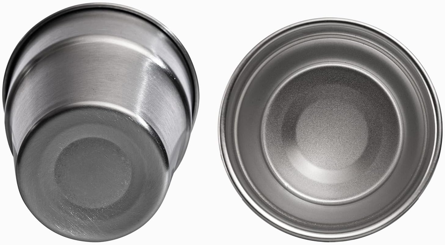 Camping Cups - Stainless Steel, 4 Pack, Unbreakable Metal Cups for Drinking, Stackable for Easy Storage - Durable Outdoor Drinkware for Camping, Hiking, and Traveling - Image 7