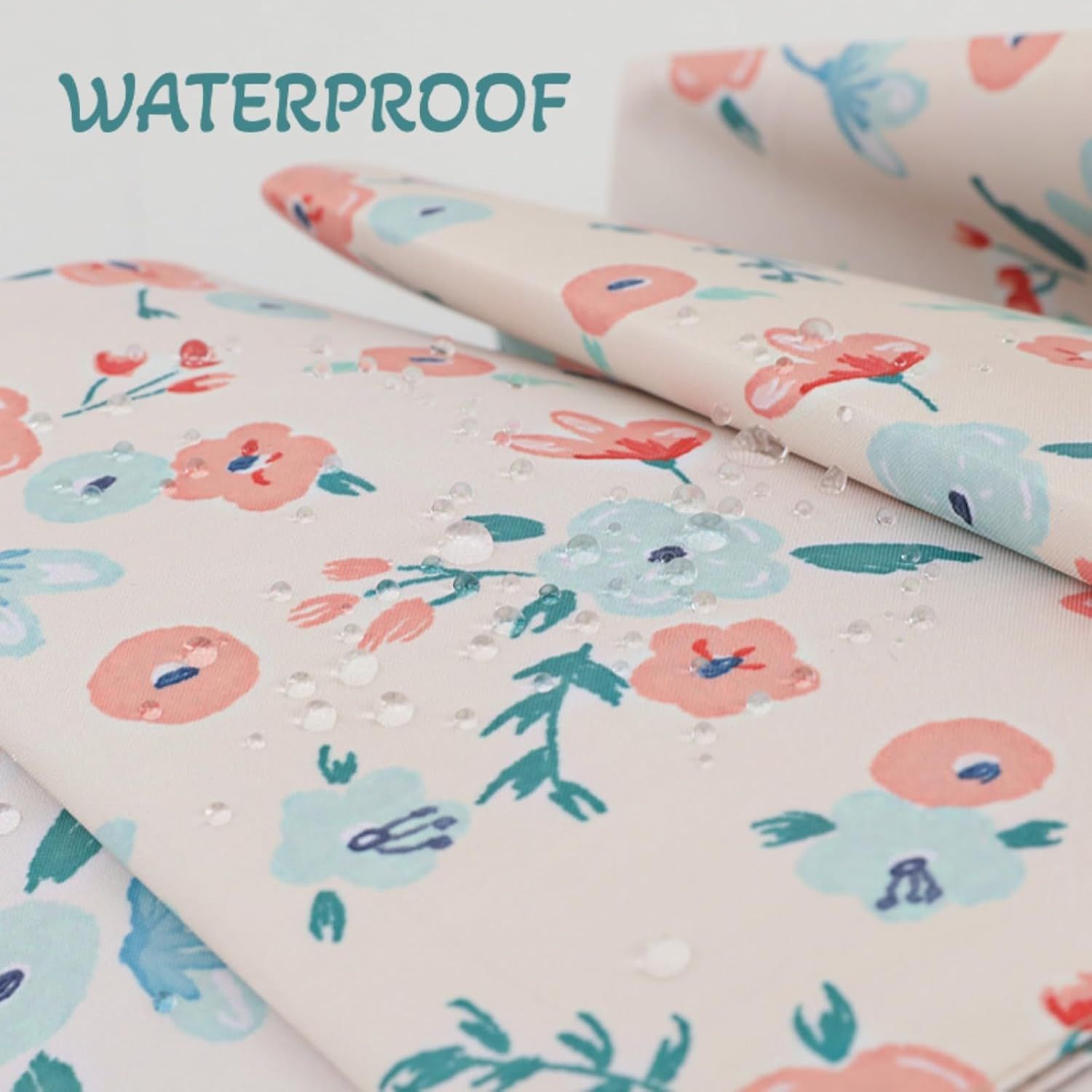 French Style Floral Foldable UV Protection Umbrella for Women, Automatic Open Close Sun & Rain Portable Mini Compact Travel Umbrellas - Image 6