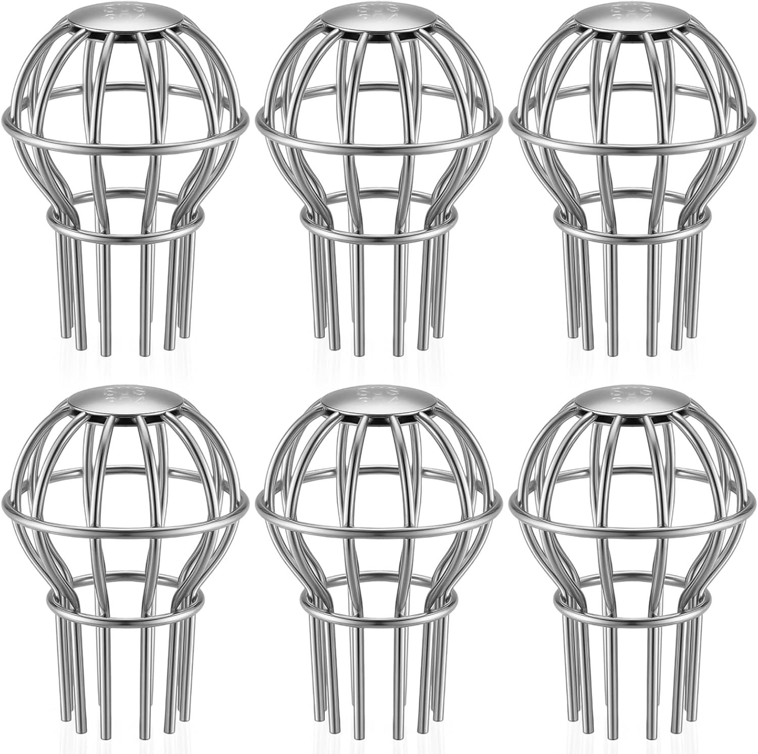 6 Pack Gutter Guard 2 Inch, 304 Stainless Steel Filter Strainer Fits 1.7