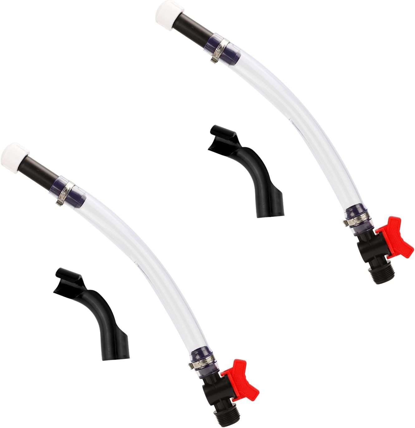 Racing Fuel Jug Hose Kit, Included 2pcs Racing Fuel Hose with Ball Valve and 2pcs Bender for Jeg LC2 Scribner Jugs 5 Gallon Gas Can - Image 1