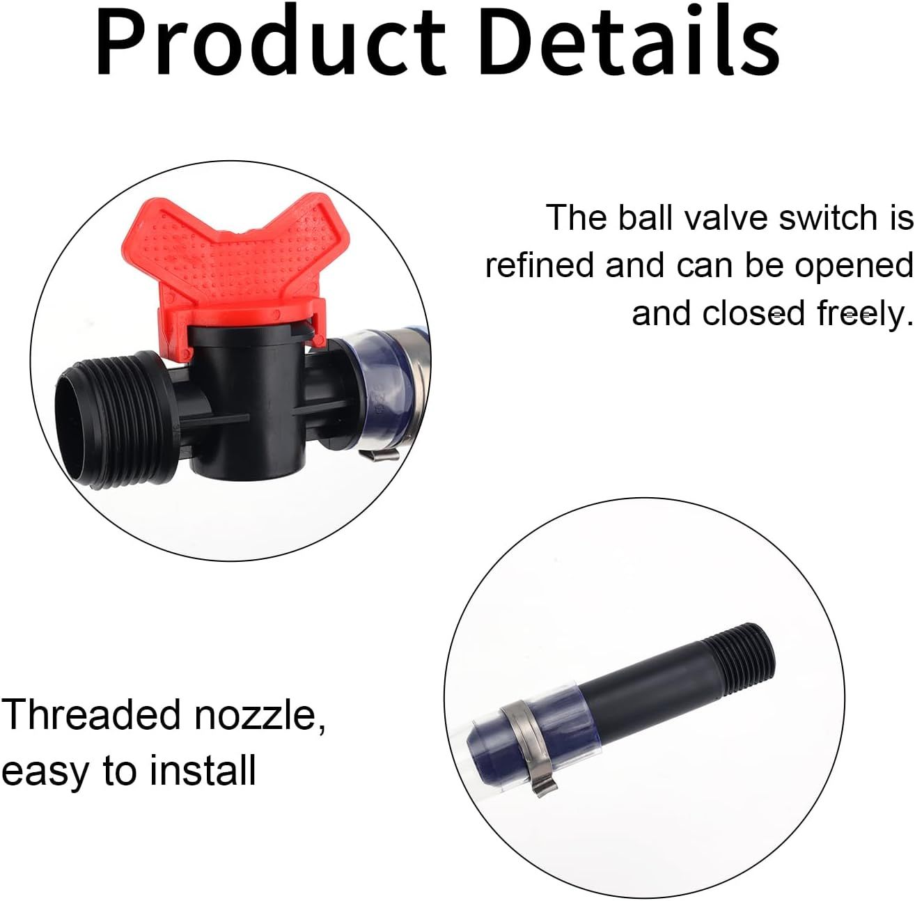 Racing Fuel Jug Hose Kit, Included 2pcs Racing Fuel Hose with Ball Valve and 2pcs Bender for Jeg LC2 Scribner Jugs 5 Gallon Gas Can - Image 3