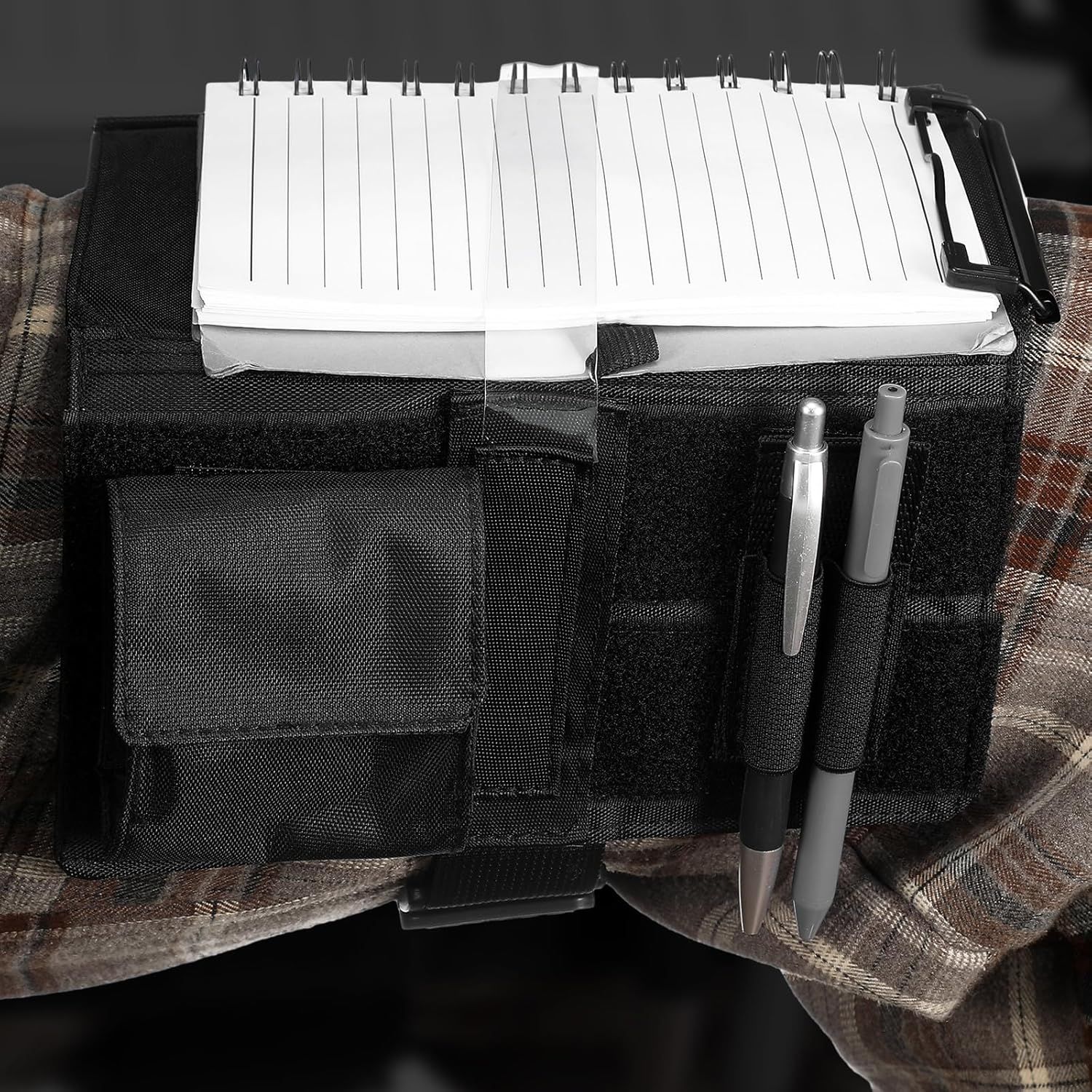 Reversible Kneeboard Pilot Black Classic Clipboard & Pen Holder Kneeboard Aviation for Professional Pilots, General Aviation - Image 5