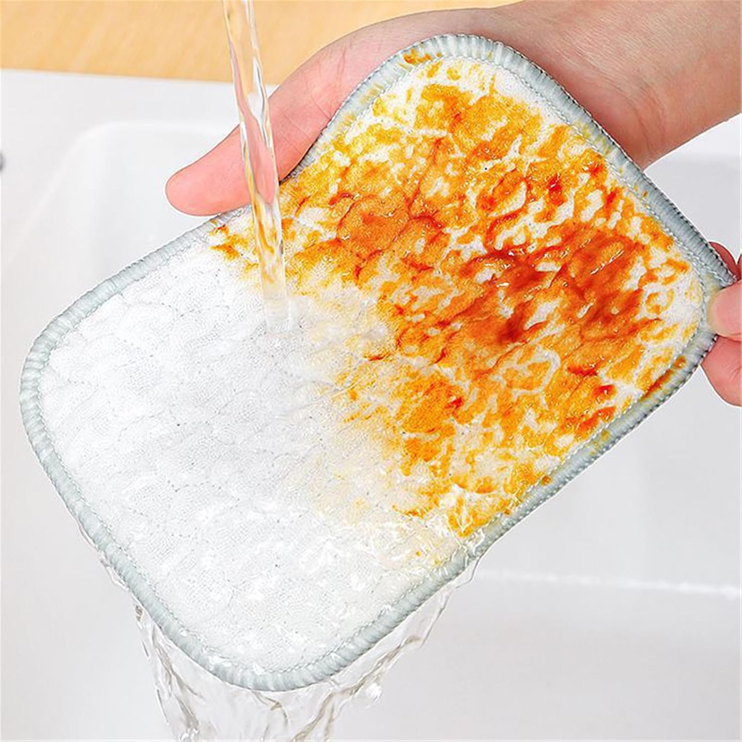 Multipurpose Wire Dishwashing Rags for Wet and Dry, Reusable Wire Miracle Cleaning Cloths, Round Wire Washing Cloth, Non Scratch Wire Dishcloth for Kitchen, Sinks, Pots, Pans (5PCS) - Image 6