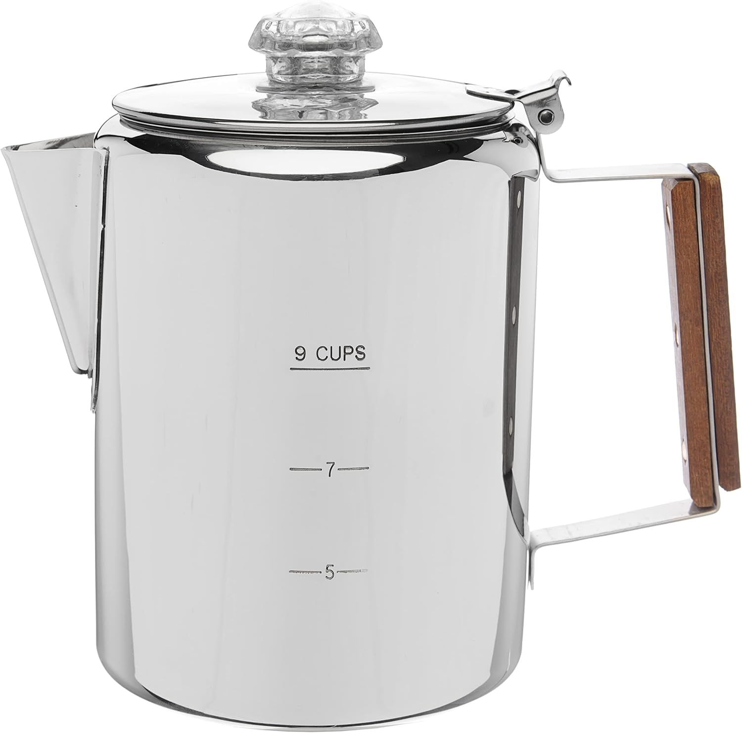 Bozeman Percolator Coffee Pot — NO Aluminum or Plastic [9 cup] - Image 1