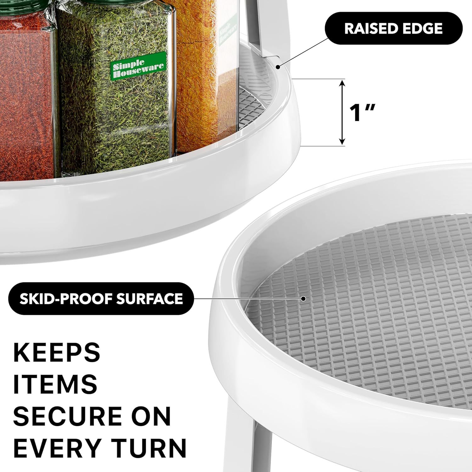 2-Tier Lazy Susan Spice Organizer, 10