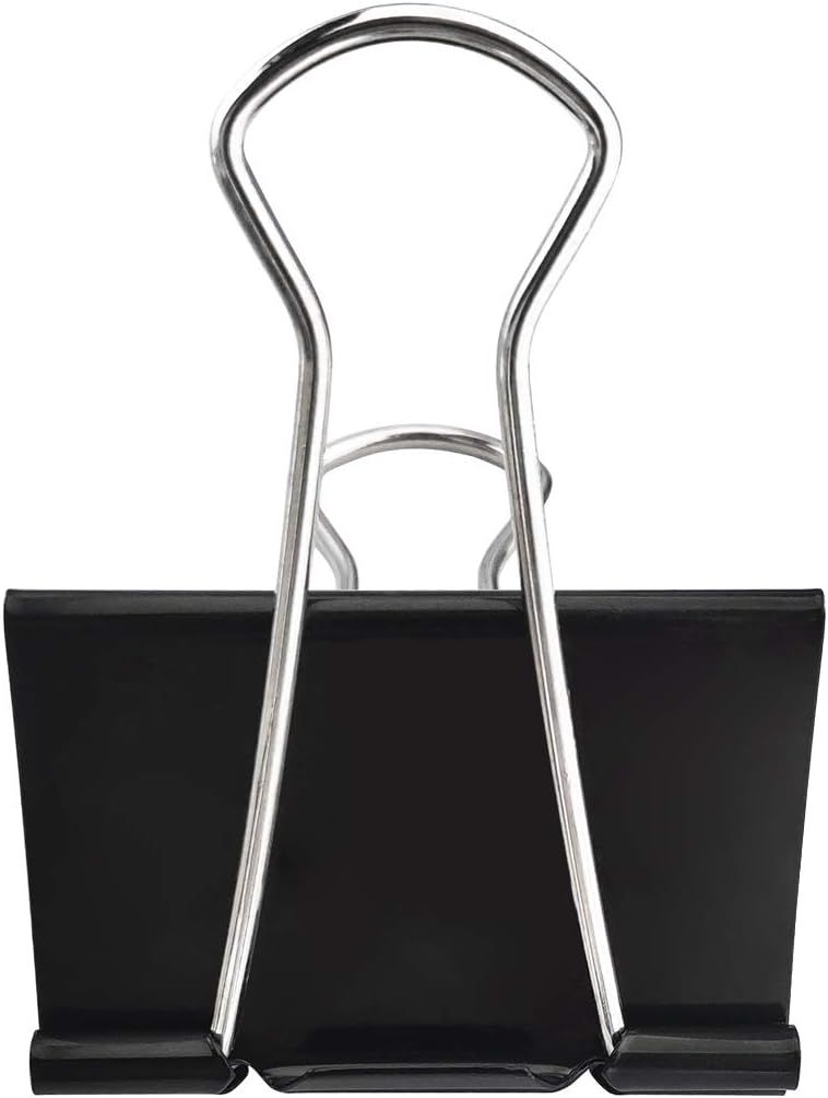 Extra Large Binder Clips 2.4-Inch (18 Pack), Big Paper Clamps for Office Supplies, Black - Image 5