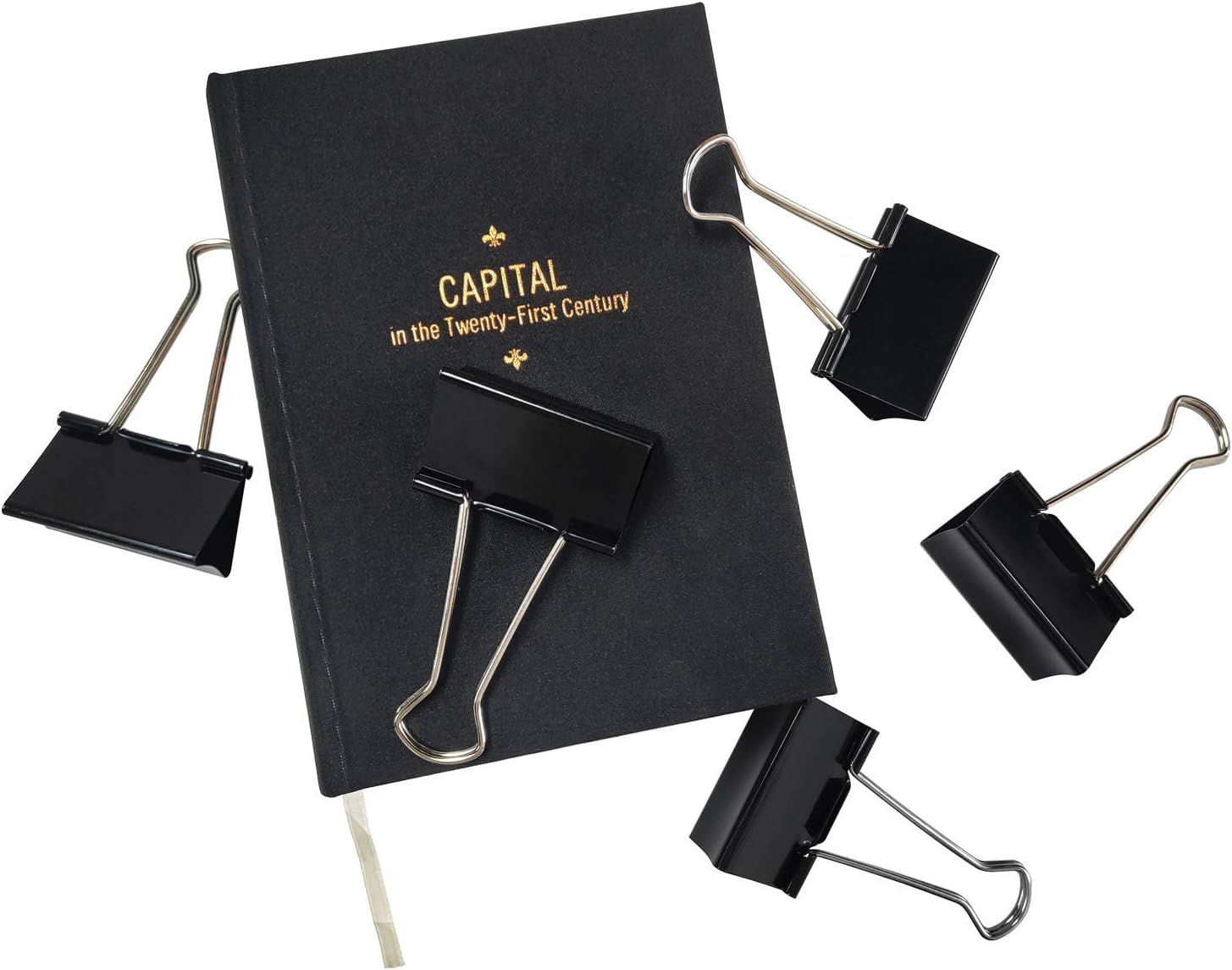 Extra Large Binder Clips 2.4-Inch (18 Pack), Big Paper Clamps for Office Supplies, Black - Image 7