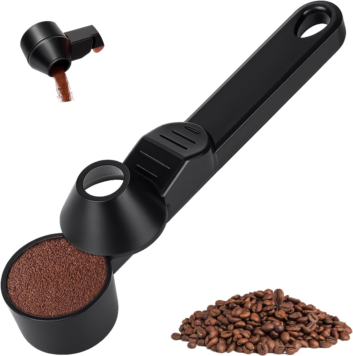 Coffee Scoop & Funnel for Reusable K Cup Refillable Coffee Pods, 2 Tablespoon Slide Coffee Measuring Funnel Scooper,1PCS - Image 1
