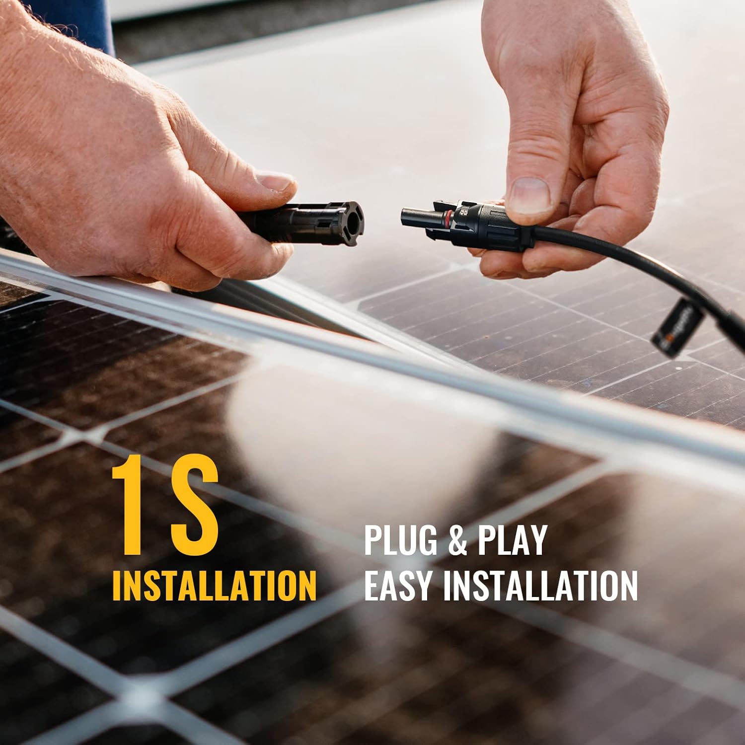 Solar Connectors Y Branch Parallel Adapter Cable Wire Plug Tool Kit for Solar Panel - Image 5