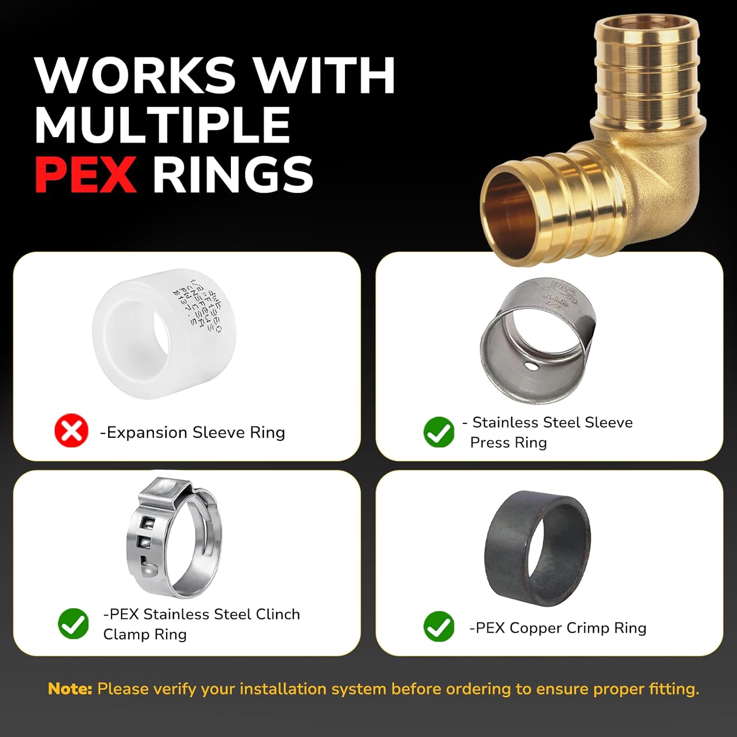 Pex Fittings, 3/4
