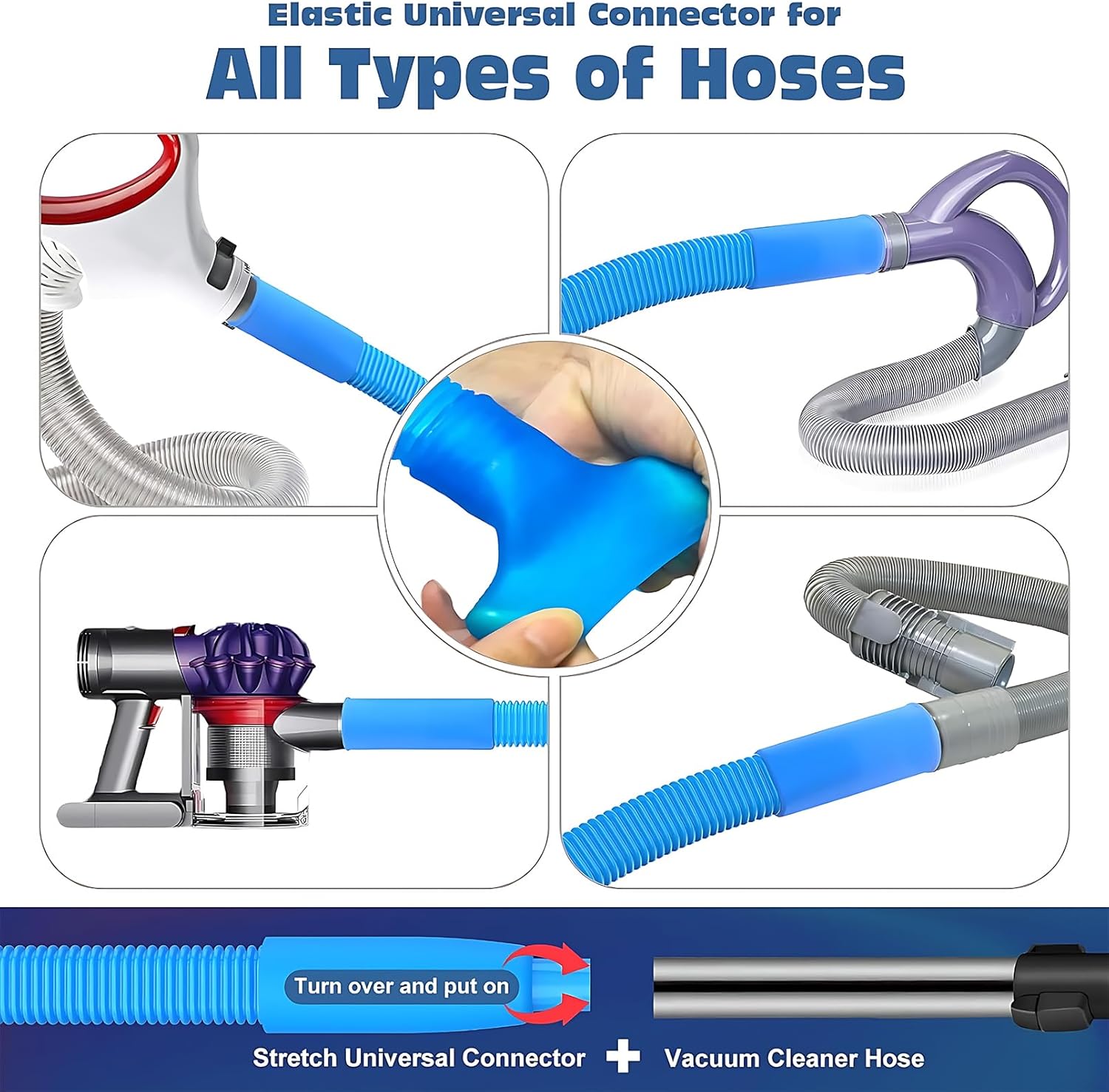 Upgraded Dryer Vent Cleaner: Universal Vacuum Hose Attachment Fits All Vacuums Cleaner, Deep Cleaning Tools for Clogged Ducts & Lint Removal - Image 3