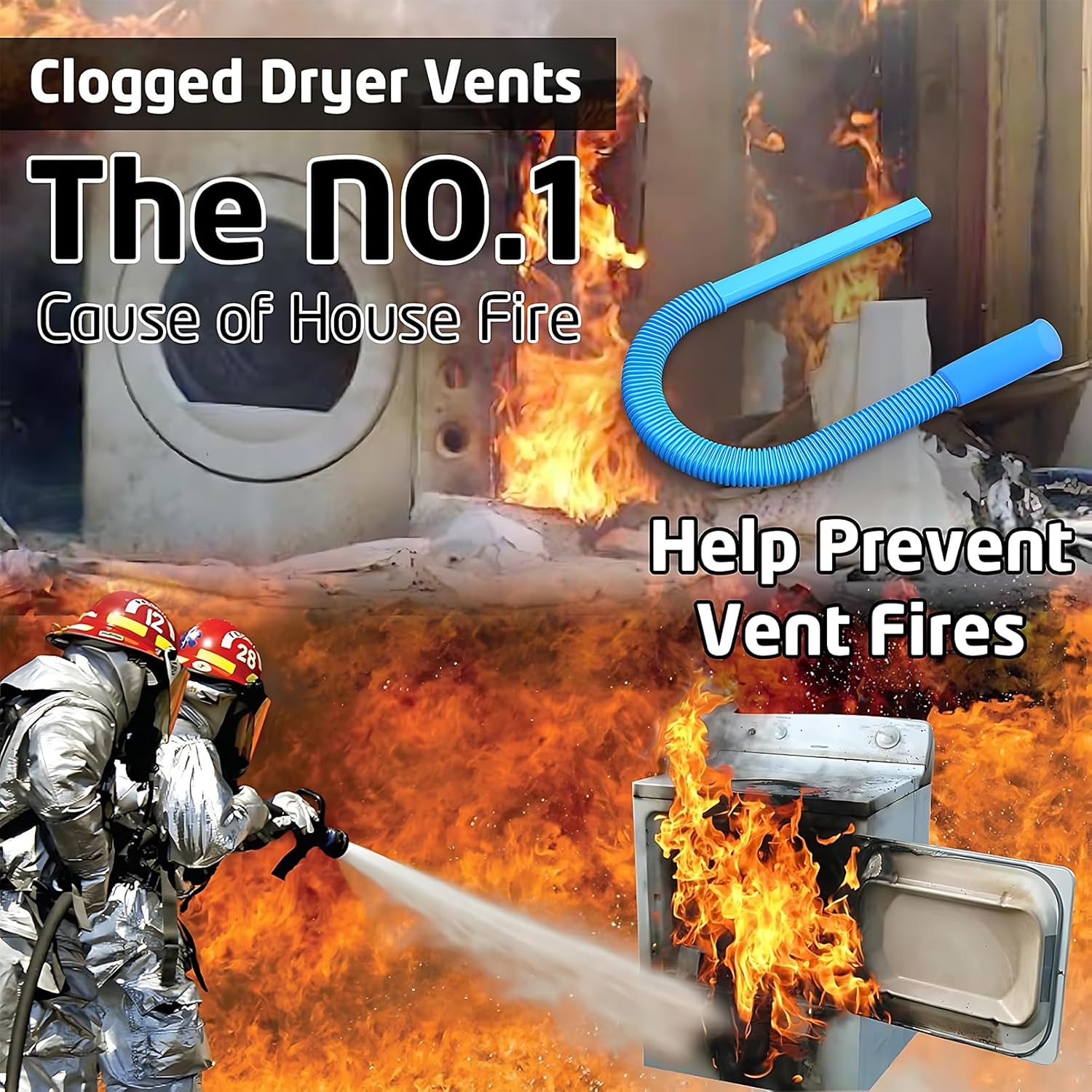 Upgraded Dryer Vent Cleaner: Universal Vacuum Hose Attachment Fits All Vacuums Cleaner, Deep Cleaning Tools for Clogged Ducts & Lint Removal - Image 8