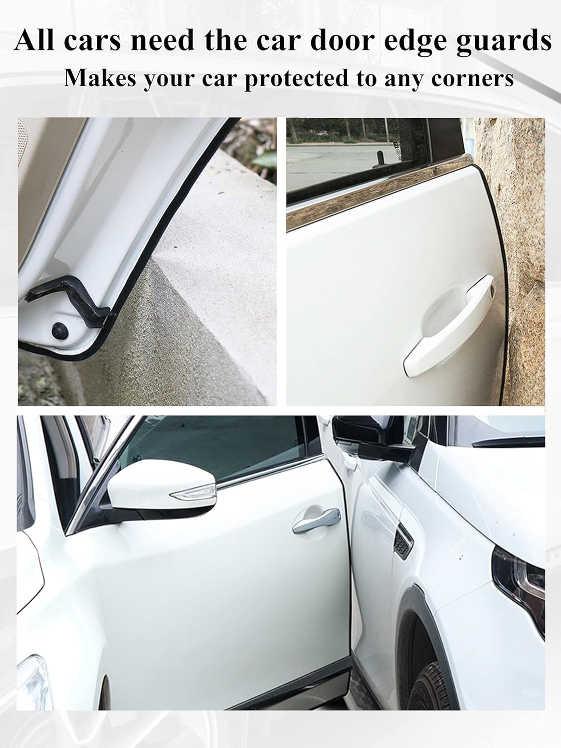 32Ft(10M) Door Edge Guard Black Car Guards Protector for Cars Rubber Auto Trim U Shape Build in Metal Sheet No Need Adhesive Easy to Cut Most - Image 5