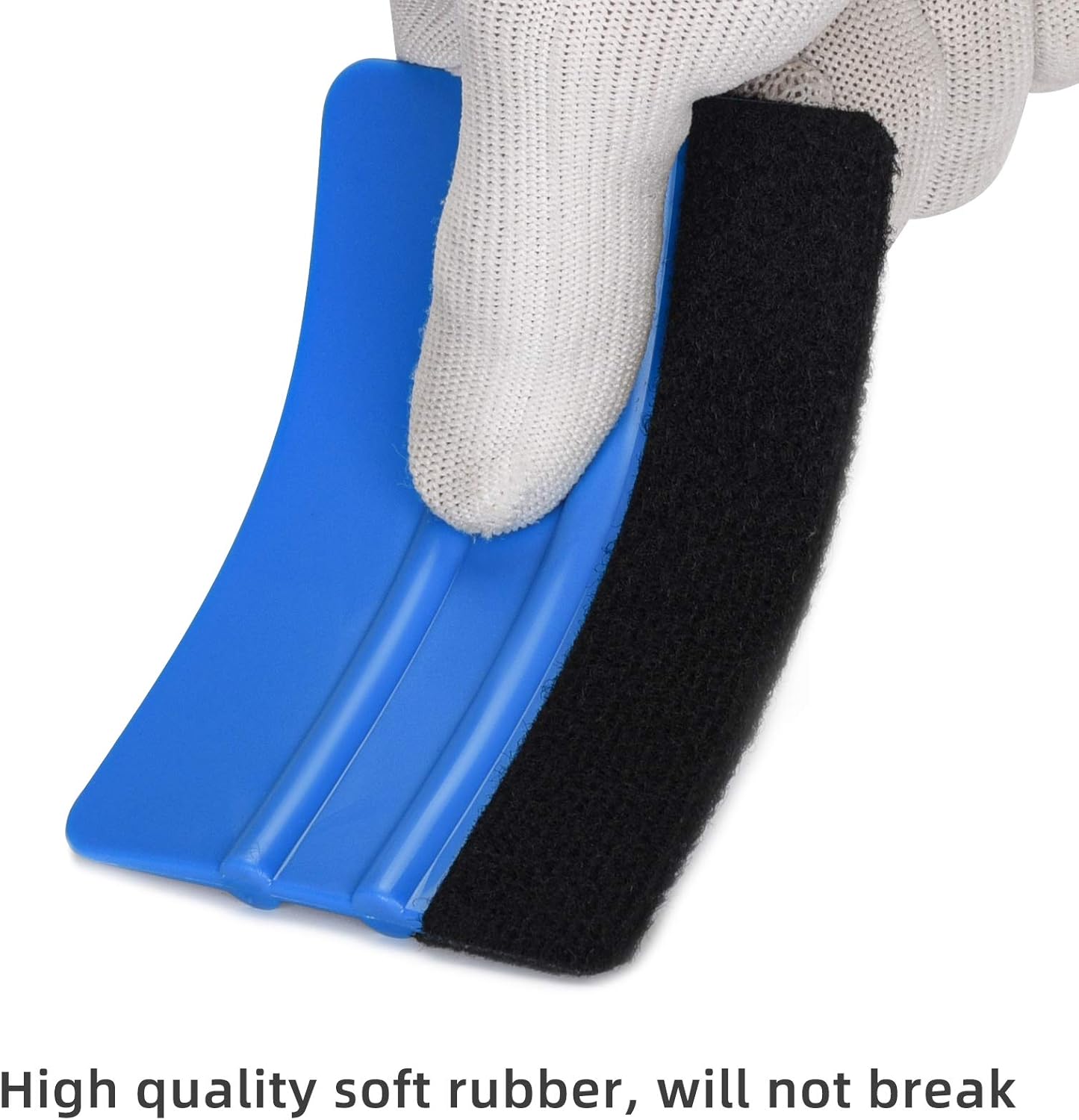 Durable Black Felt Edge Vinyl Squeegee Tool 4-Inch, Car Vinyl Film Wrapping Decal Window Tint Work, Professional Scratch Free Squeegee (Pack of 3) - Image 4