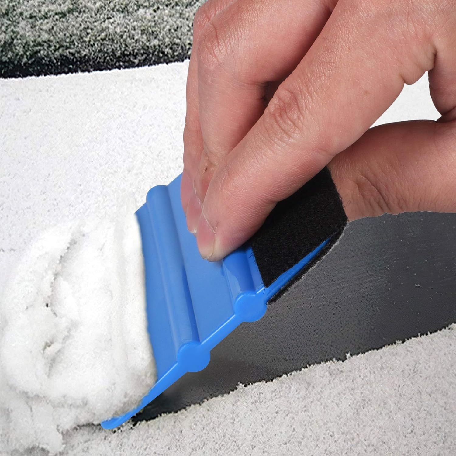 Durable Black Felt Edge Vinyl Squeegee Tool 4-Inch, Car Vinyl Film Wrapping Decal Window Tint Work, Professional Scratch Free Squeegee (Pack of 3) - Image 6