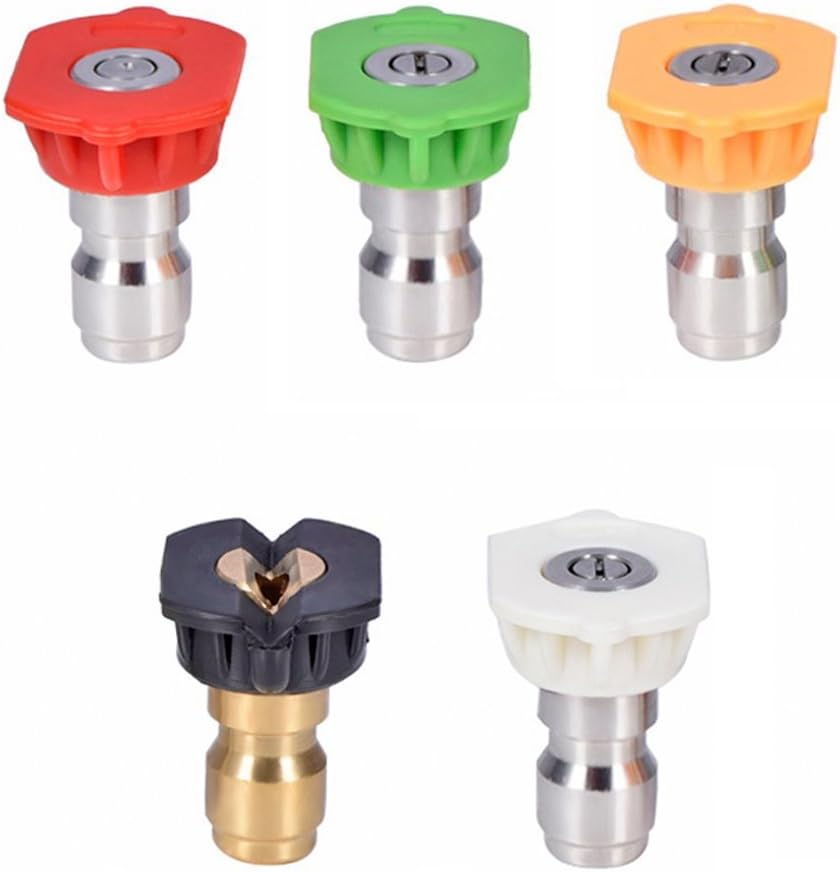 Pressure Washer Nozzle Tips Multiple Degrees, 1/4 INCH (2.5 GPM) - Image 1