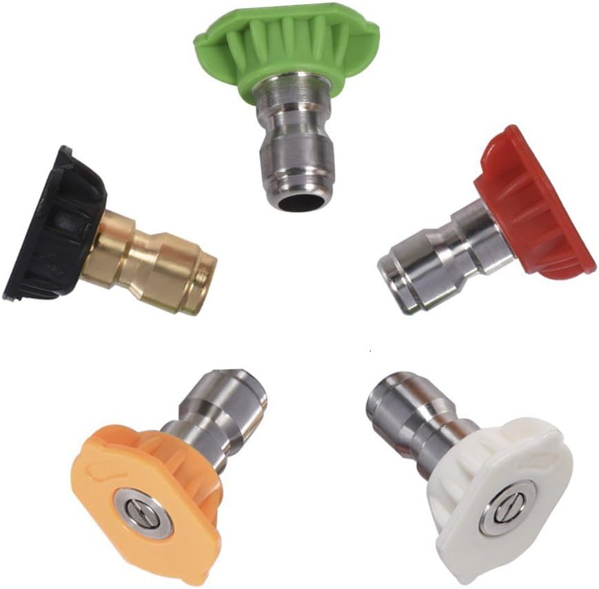 Pressure Washer Nozzle Tips Multiple Degrees, 1/4 INCH (2.5 GPM) - Image 2