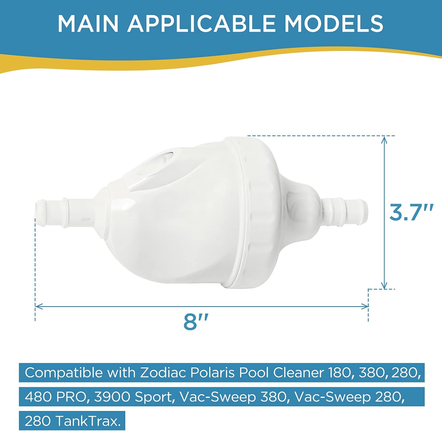 Upgraded G52 Backup Valve Replacement for Polaris Pool Cleaner Parts, Compatible with Polaris 180,280,380,480,3900 Pool Cleaner, The Valve Body has Been Reinforced，Longer Life Than Zodiac G52 - Image 2
