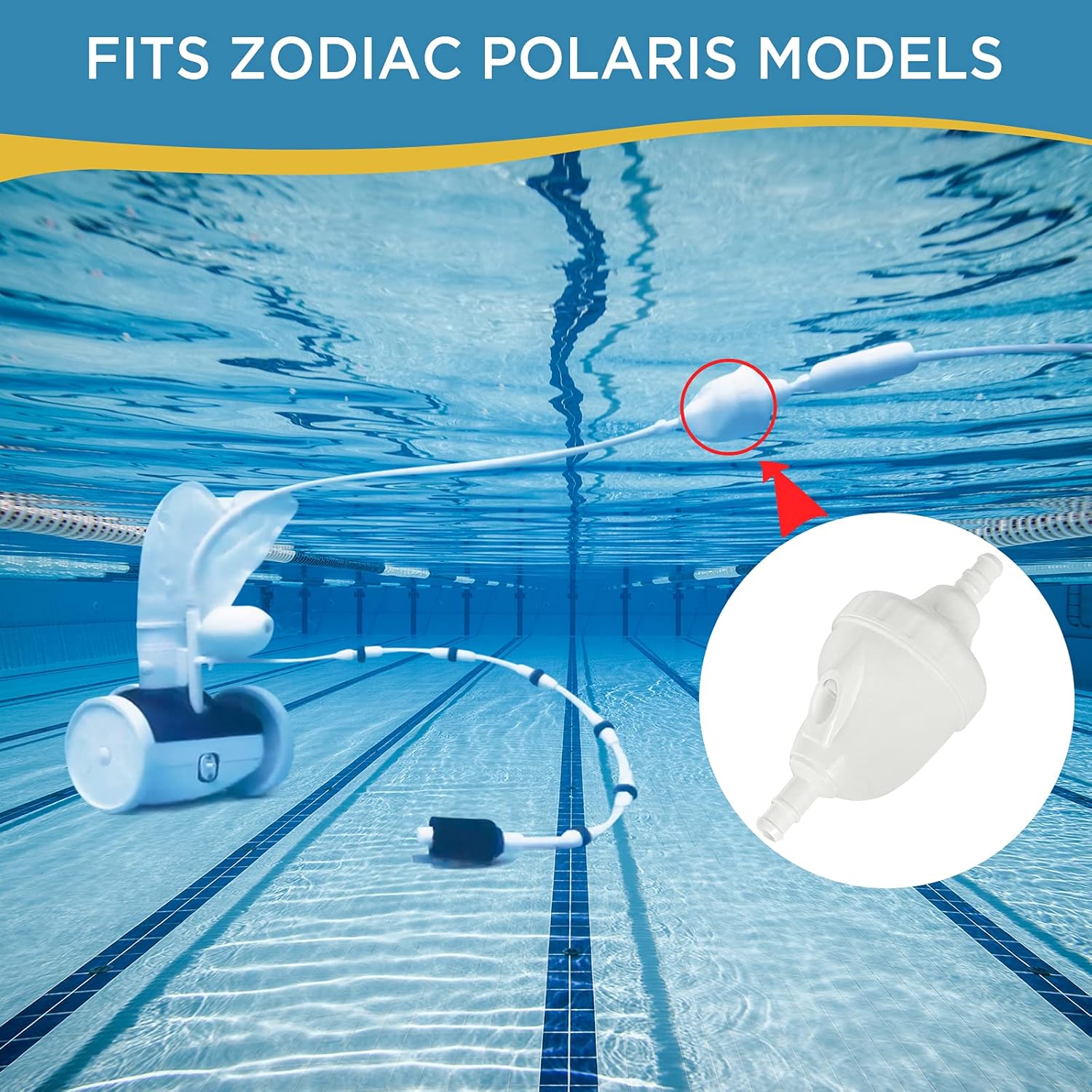 Upgraded G52 Backup Valve Replacement for Polaris Pool Cleaner Parts, Compatible with Polaris 180,280,380,480,3900 Pool Cleaner, The Valve Body has Been Reinforced，Longer Life Than Zodiac G52 - Image 3