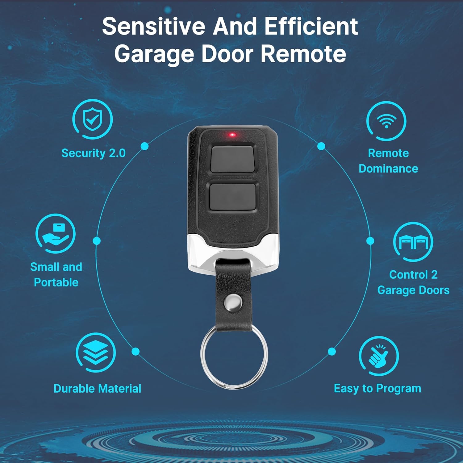2 for Chamberlain LiftMaster Craftsman Garage Door Opener Remote 893LM 893Max 891LM 971LM 973LM Universal - Image 2