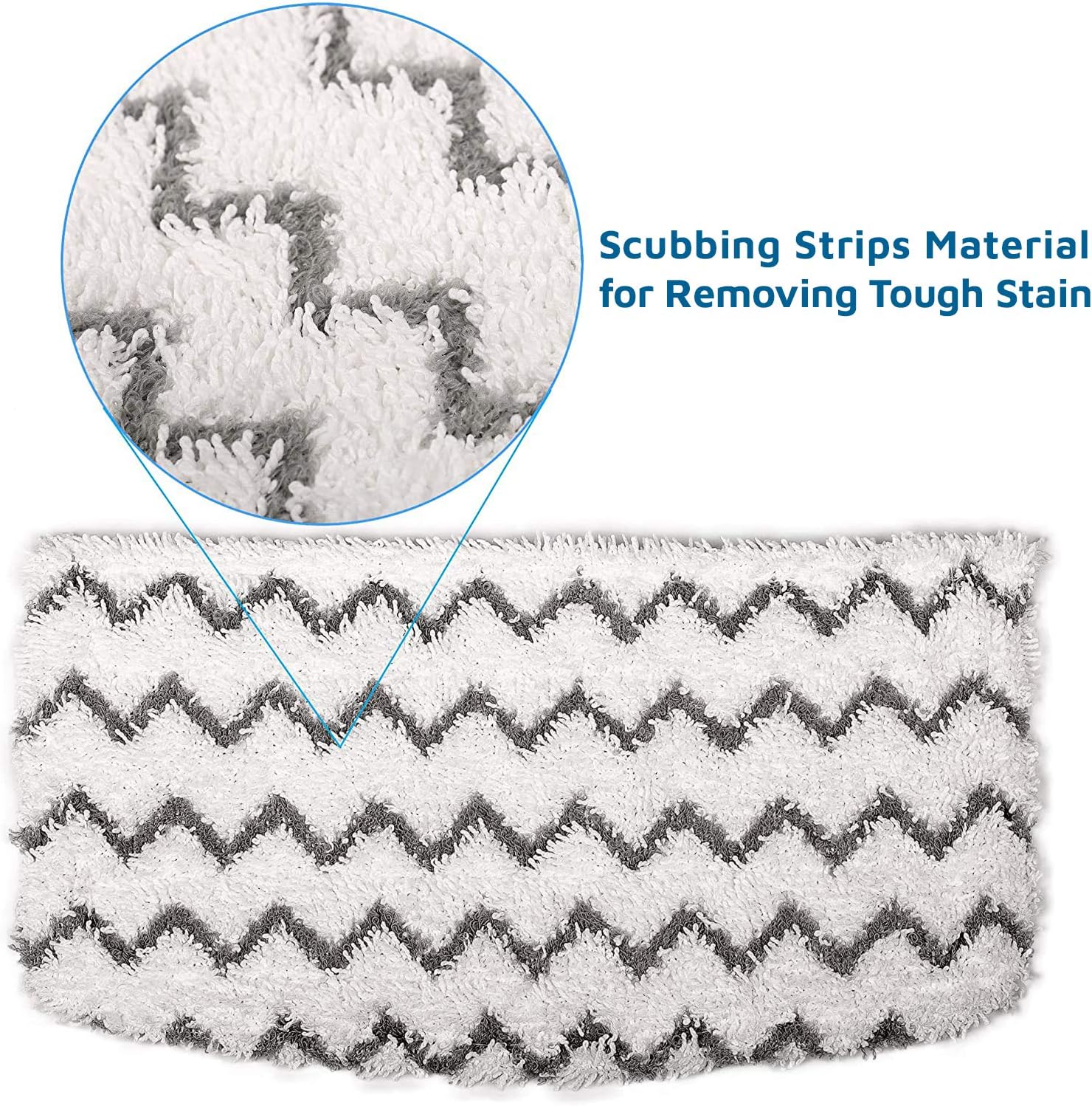 Microfiber Mop Replacement Pads Compatible with Shark Steam Mop S1000 S1000A S1000C S1000WM S1001C S2001 (8 Pack) - Image 2