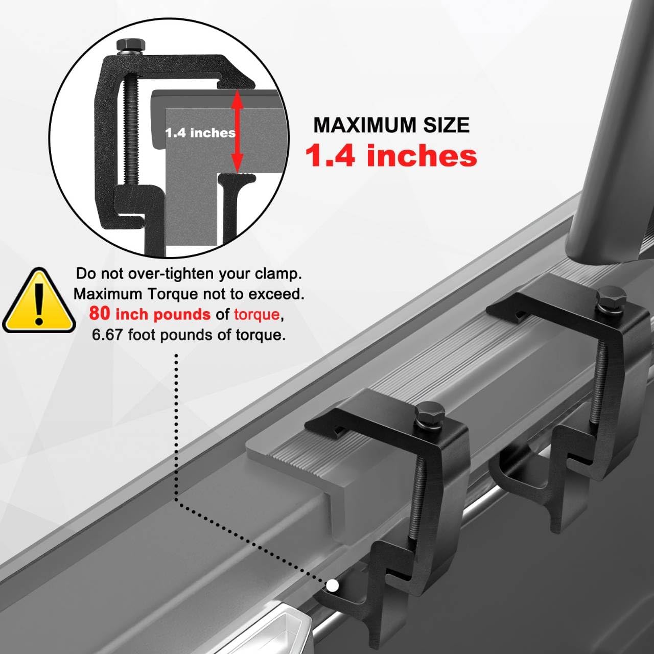 Upgraded ? ??? Camper Shell Clamps - Heavy Duty Truck Topper Clamps - More Secure Truck Cap Clamps for Dodge Dakota Ram 1500 2500 3500, F150 F250, Titan, Tundra - Image 3