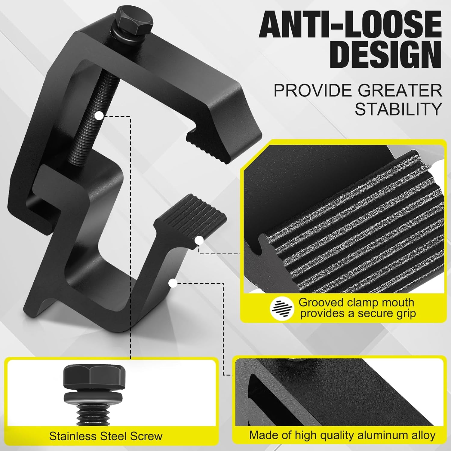 Upgraded ? ??? Camper Shell Clamps - Heavy Duty Truck Topper Clamps - More Secure Truck Cap Clamps for Dodge Dakota Ram 1500 2500 3500, F150 F250, Titan, Tundra - Image 6