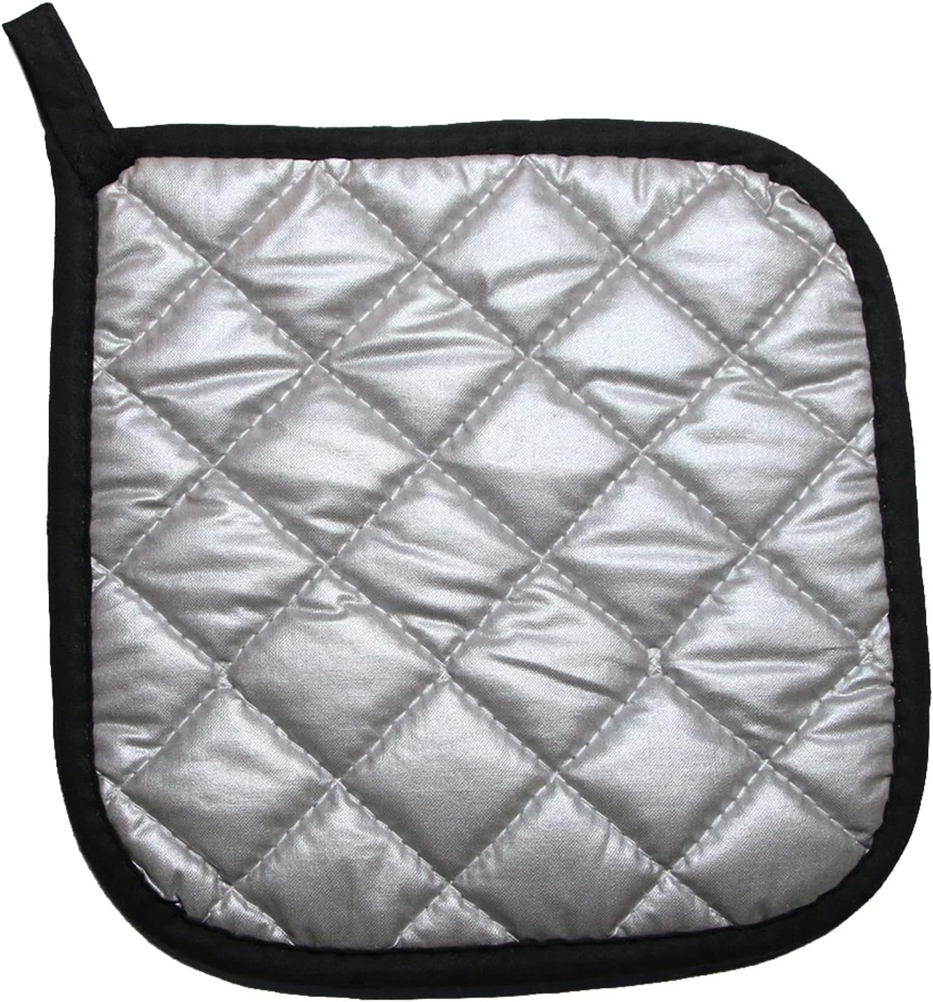 5 PCS Pot Holders for Kitchen, Cotton Potholers with Great Heat Resistance, Hot Pads, Trivets for Cooking and Baking Black - Image 3