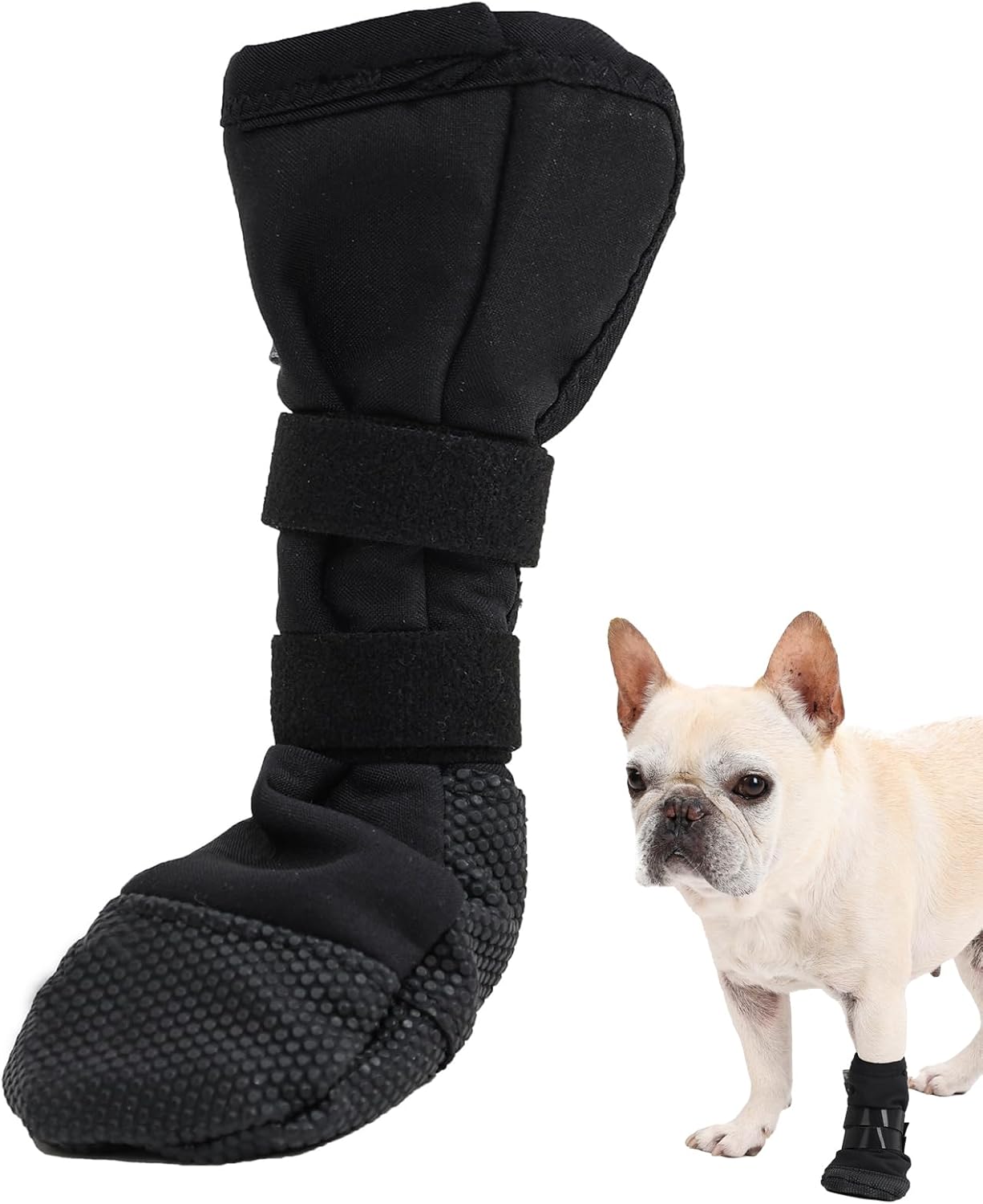 Dog Paw Wound Recovery Boot, Breathable Dog Bootie for Injured Paw, Anti-Slip Dog Shoe with Self-Adhesive Strap, Dog Paw Protector for Outdoor Walking & Keep Dogs from Licking Wounds (M) - Image 1