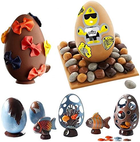 Easter Egg Silicone Mold for Baking Chocolate Easter Eggs, Mousse Cake, Jello, CheeseCake, Ice Cream, Dessert, Cake Decoration Mold (8-Cavity) - Image 4
