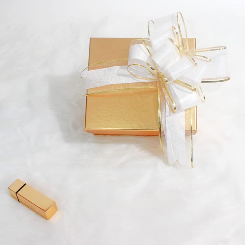 Pull Bows for Gift Wrapping, 15 PCS Large Gift Bow Bulk for Presents Package, Gift Baskets, Christmas, Wedding, and Party Decor (White with Tulle & Gold line, 6 inches) - Image 8