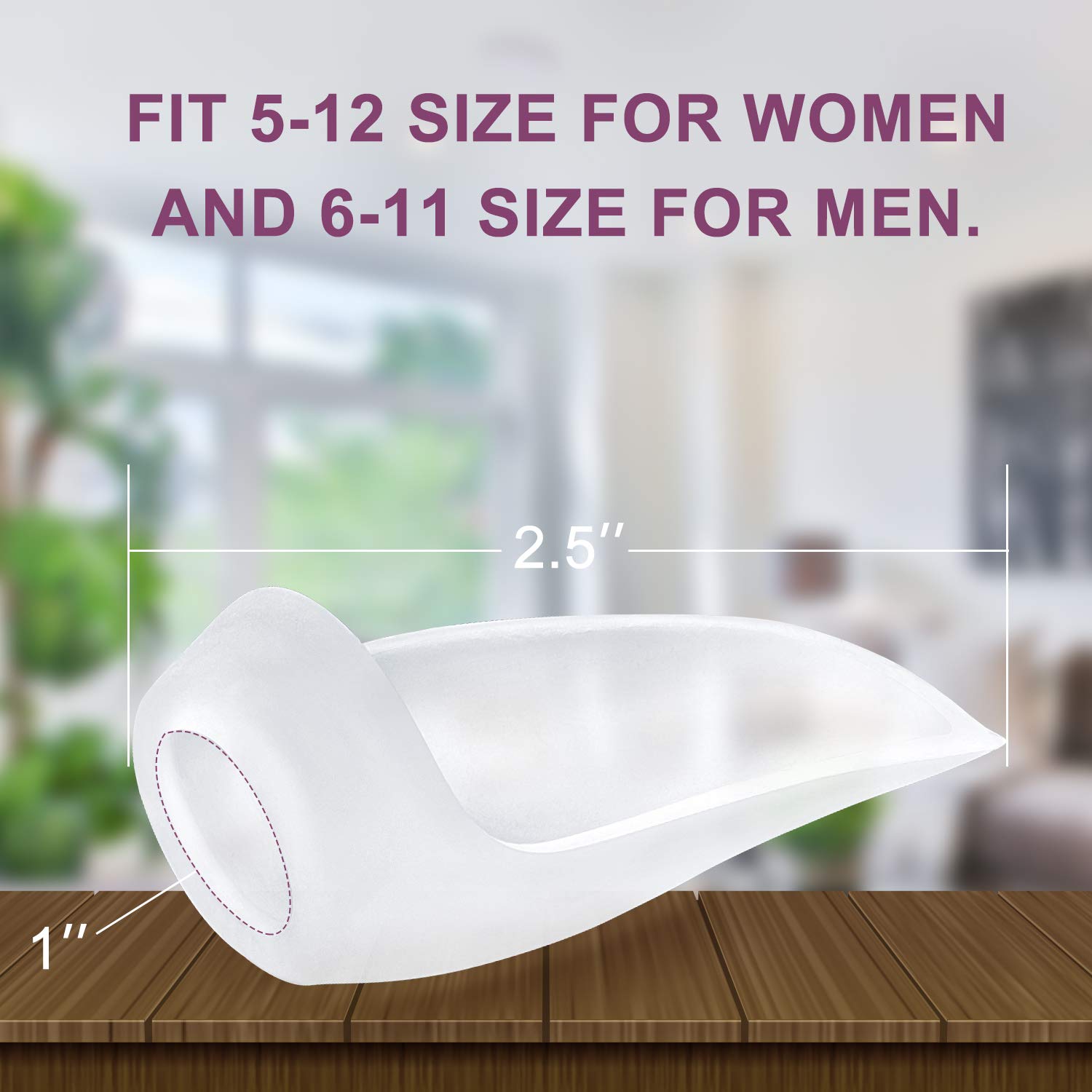 Gel Bunion Protector Shield, 10 Pack of Bunion Pads and Cushions, Bunion Guard for Big Toe, Relieve Foot Pain from Friction, Rubbing and Pressure - Clear - Image 3