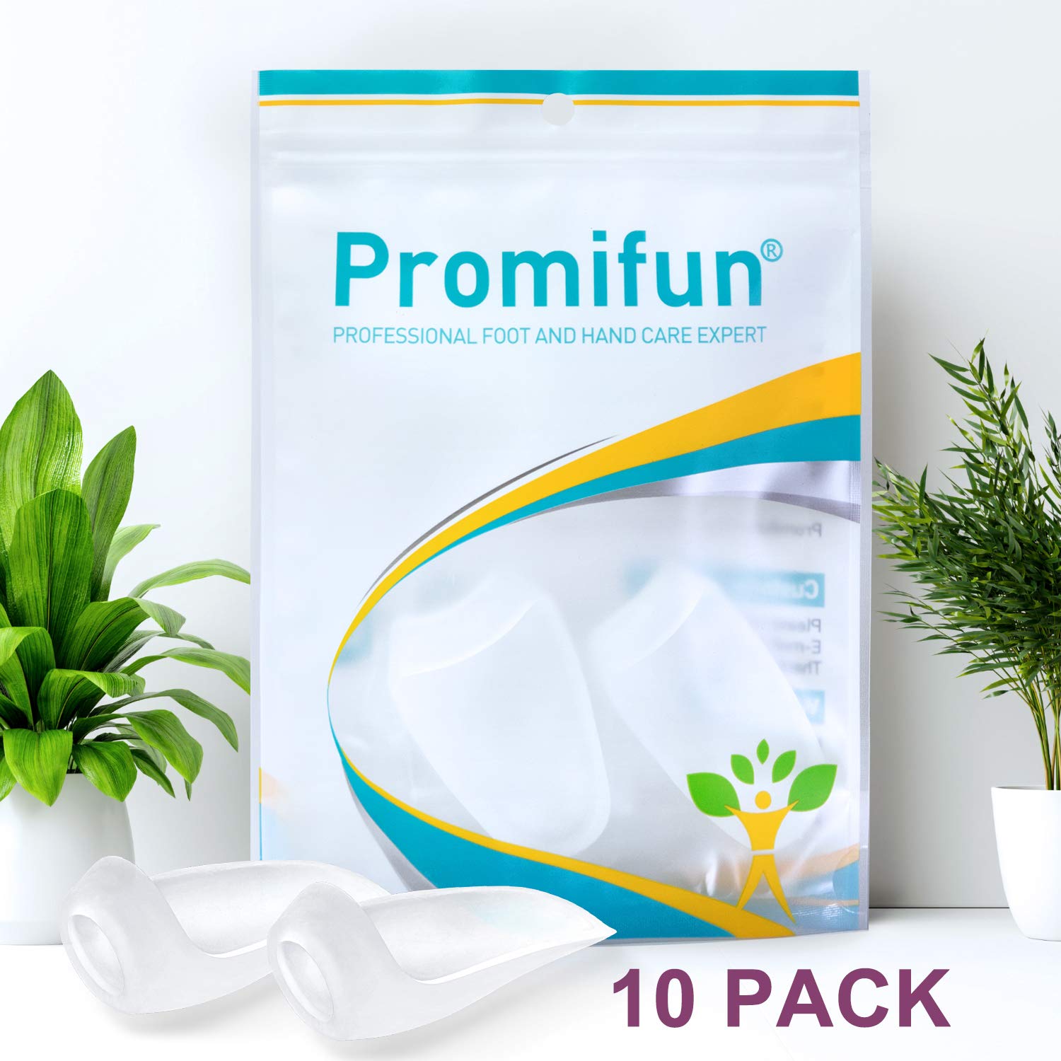 Gel Bunion Protector Shield, 10 Pack of Bunion Pads and Cushions, Bunion Guard for Big Toe, Relieve Foot Pain from Friction, Rubbing and Pressure - Clear - Image 7