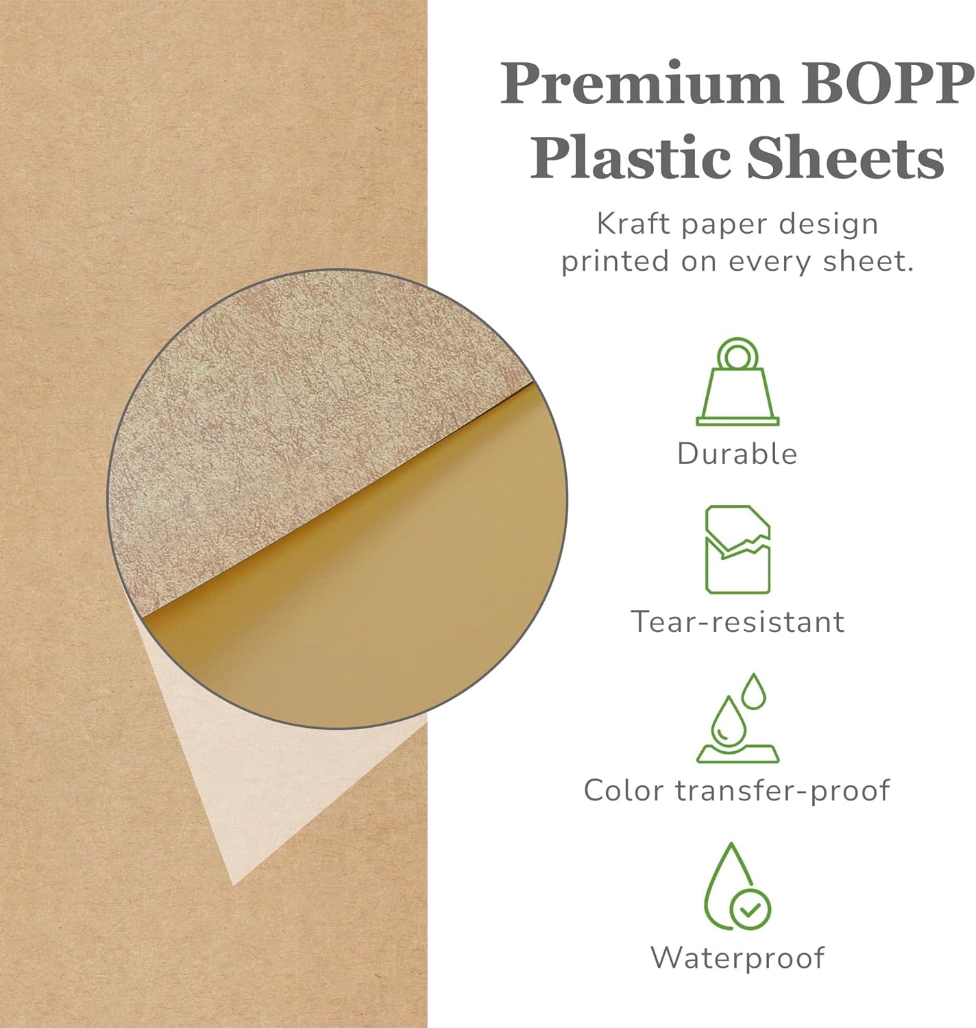 20 Sheets Premium Flower Wrapping Paper | Waterproof Flower Wrapping Paper for Bouquets | Double Sided Floral Bouquet Sheets | DIY Gifts Colorblend Kraft Look - Image 5