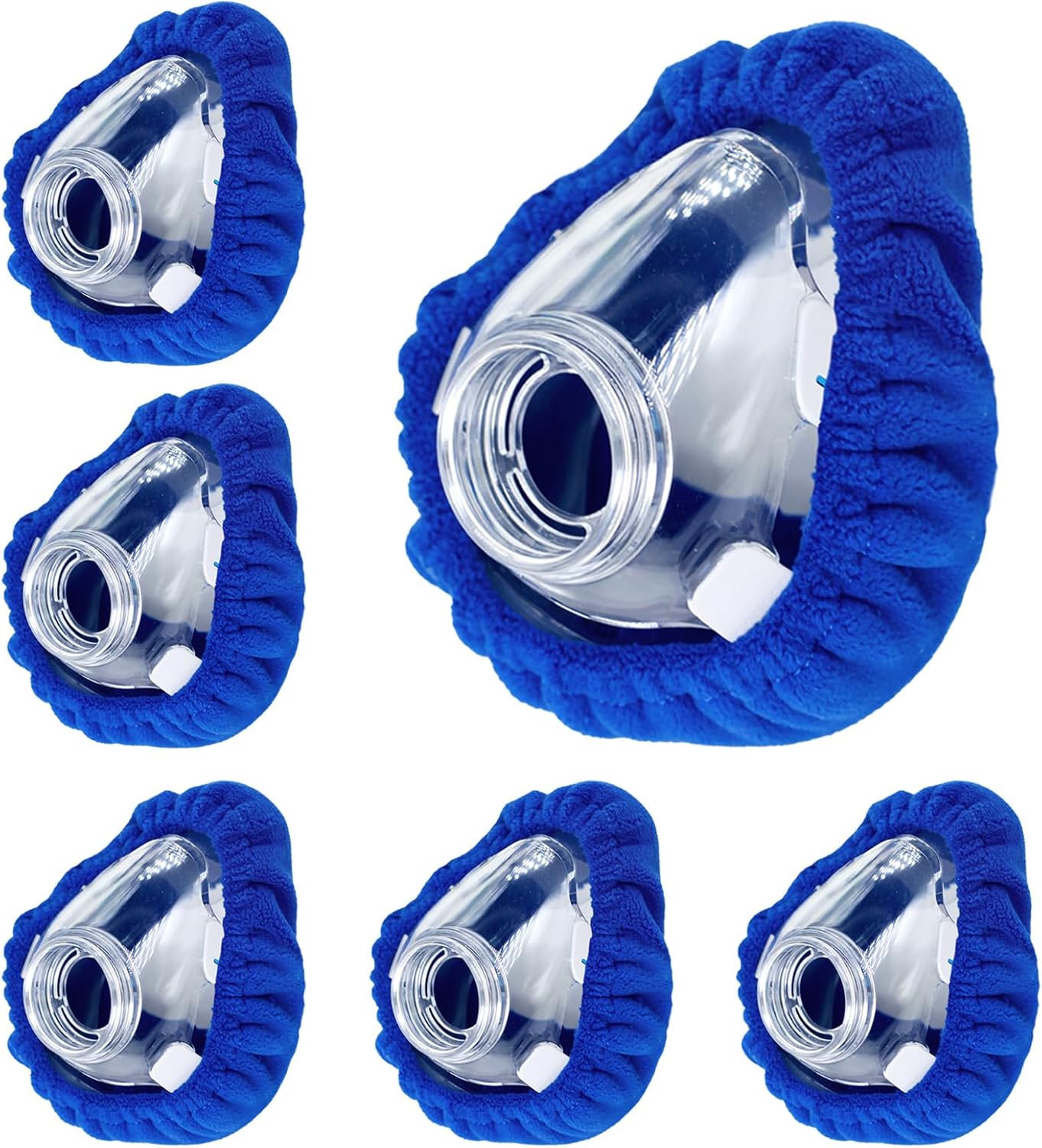 4-Pack Medium CPAP' Mask Liners Complitable for Resmed F20 Full Face Mask Cushions, Ultra-Soft Micro-Fleece Reduces Air Leaks & Pressure Marks, Reusable Mask Covers, Breathable for All-Night - Image 1