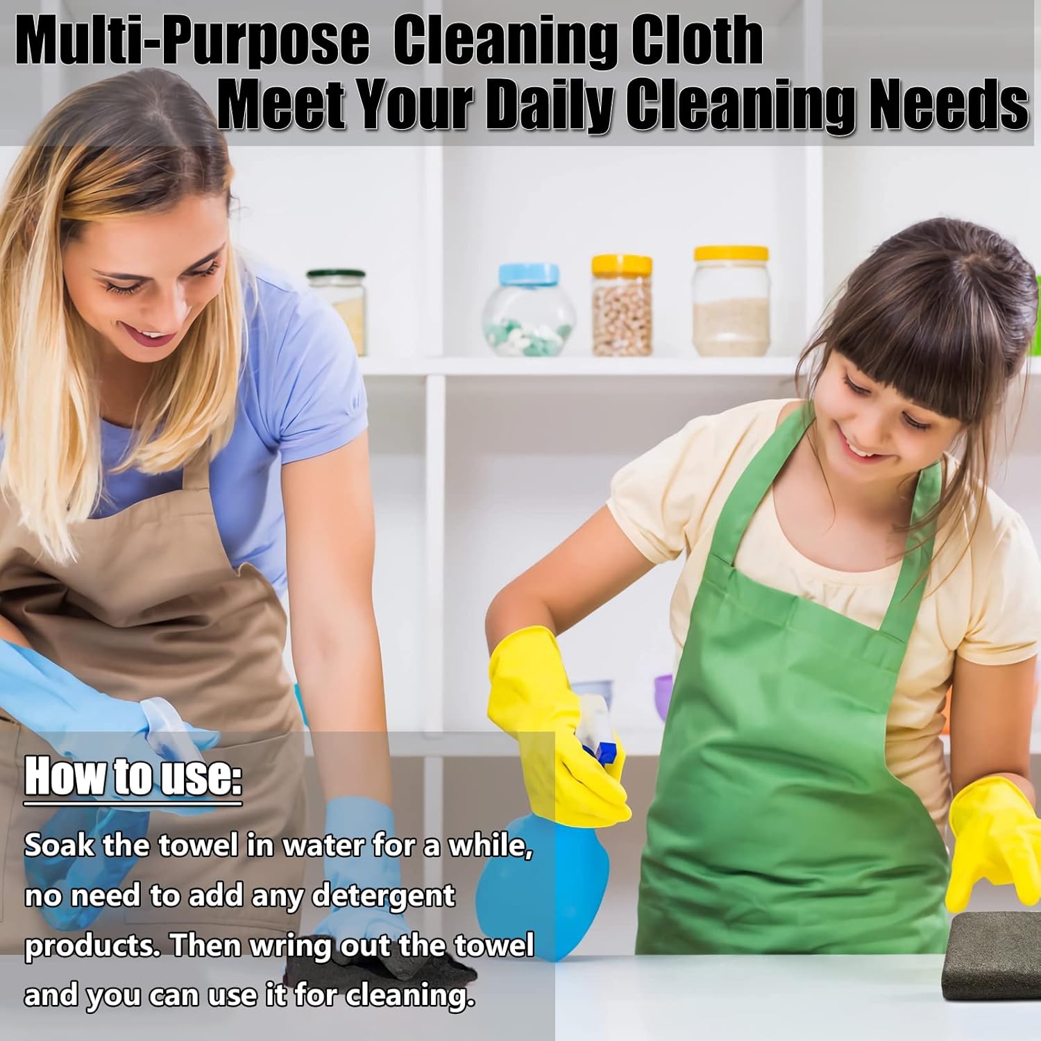Thickened Magic Cleaning Cloth,Reusable Microfiber Cleaning Cloth.Lint Free Cloth for Home,Window,Mirror Glass and Cars.(12