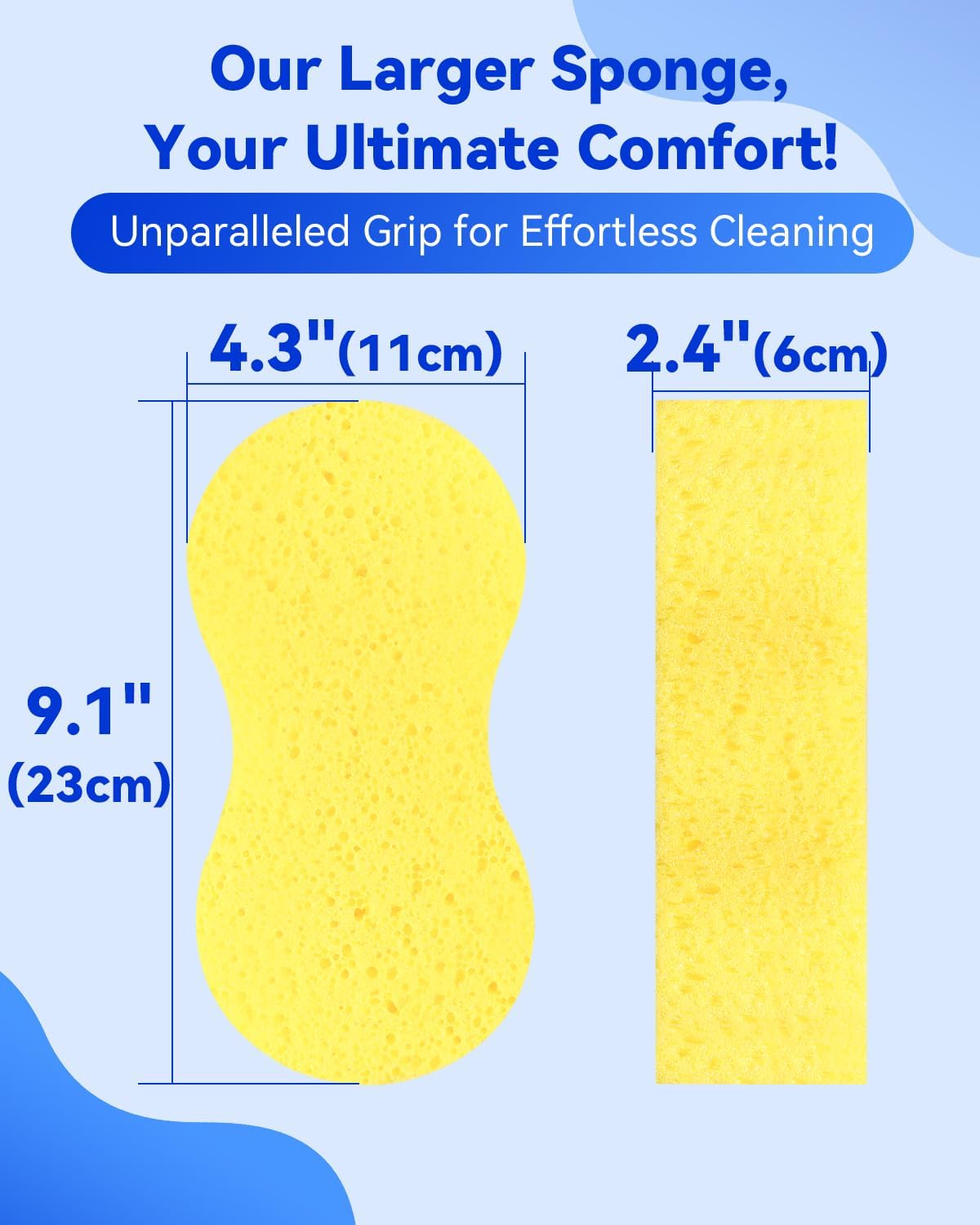 5-Pack Car Wash Sponges, 9.1