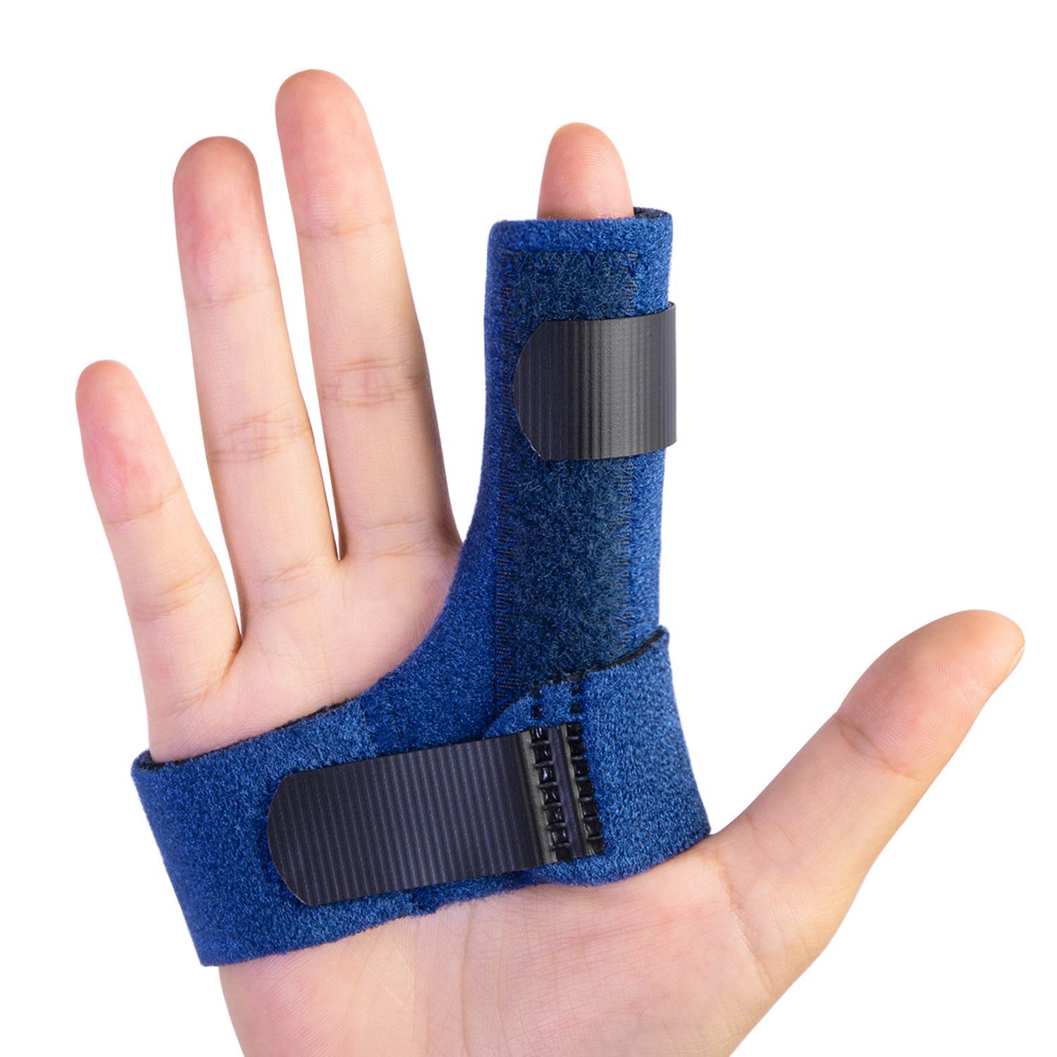 Finger Brace, Trigger Finger Splint for Index Middle Ring Pinky Finger Arthritis Pain, Tendon Injury, Broken Mallet Finger Stabilizer Supports for Dislocated Knuckle Immobilizer Wrap for - Image 1